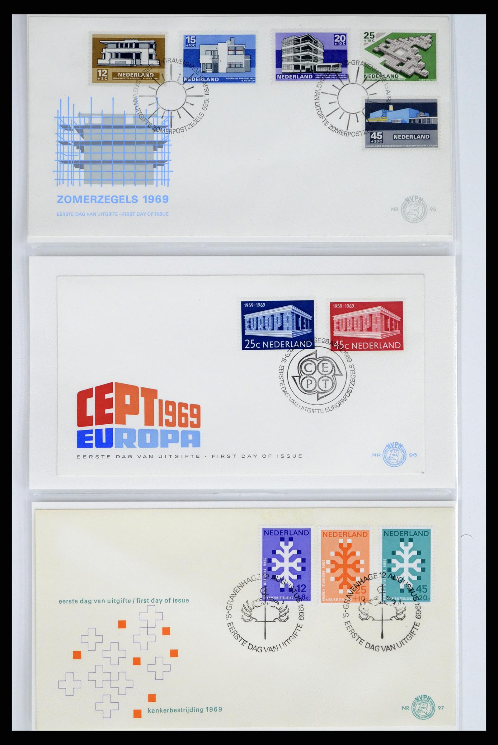 37983 026 - Stamp Collection 37983 Netherland FDC's 1954-1987.