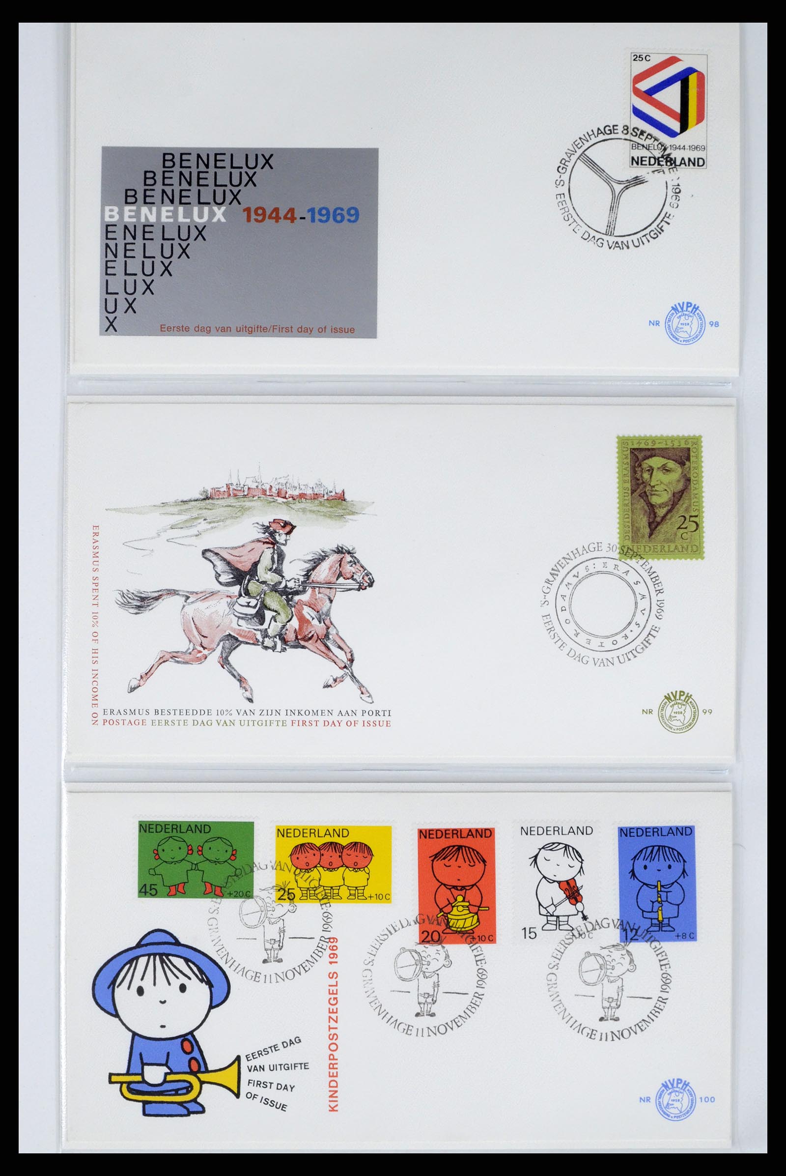 37983 027 - Stamp Collection 37983 Netherland FDC's 1954-1987.