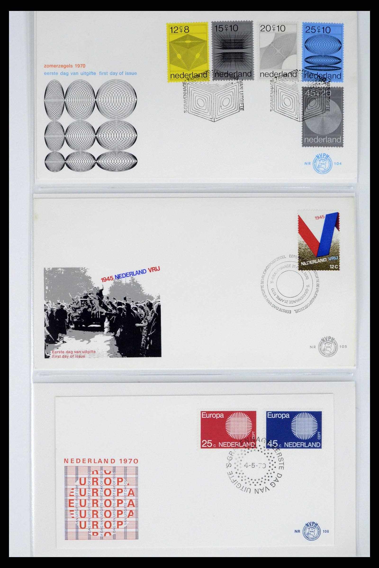 37983 029 - Stamp Collection 37983 Netherland FDC's 1954-1987.
