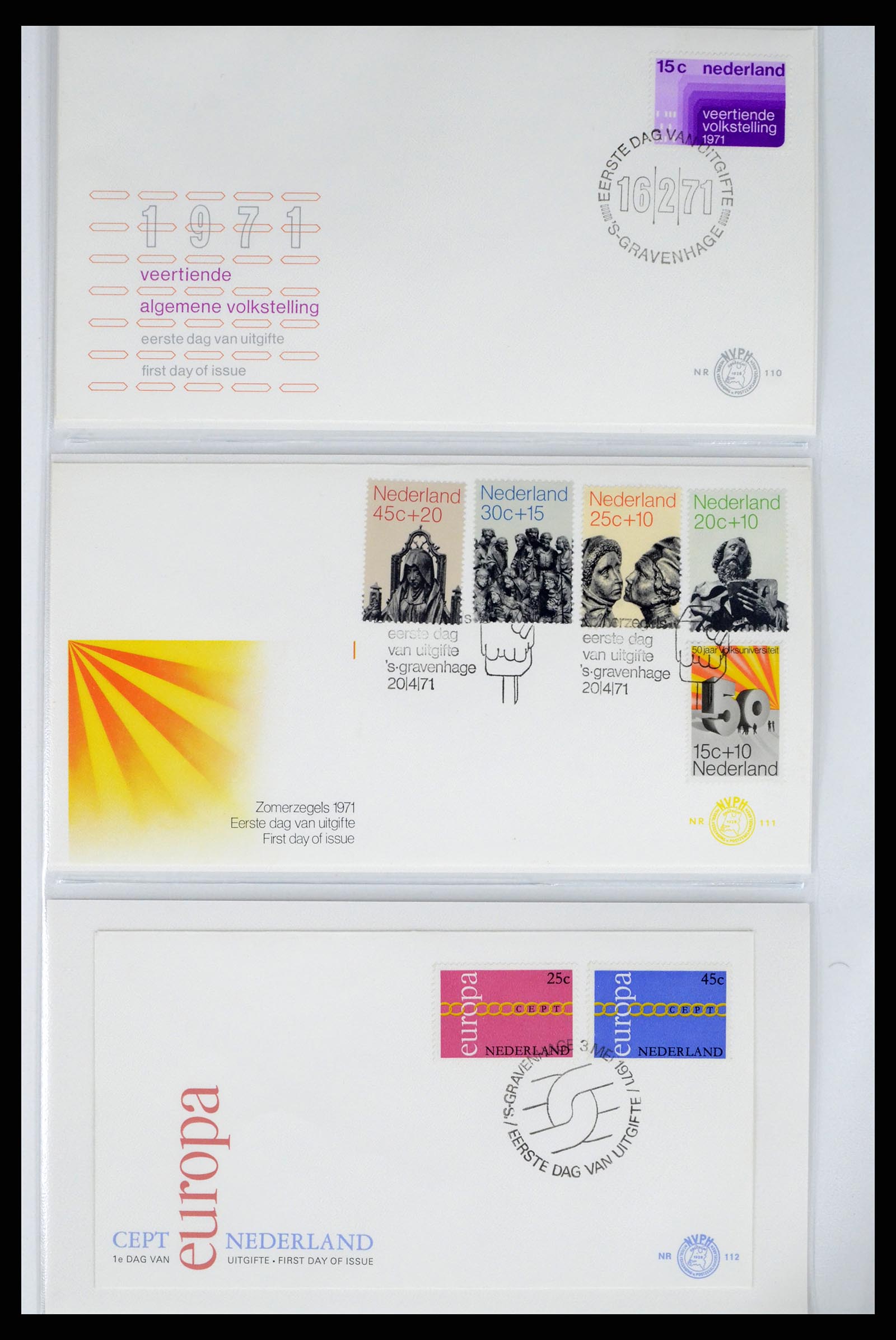 37983 031 - Stamp Collection 37983 Netherland FDC's 1954-1987.