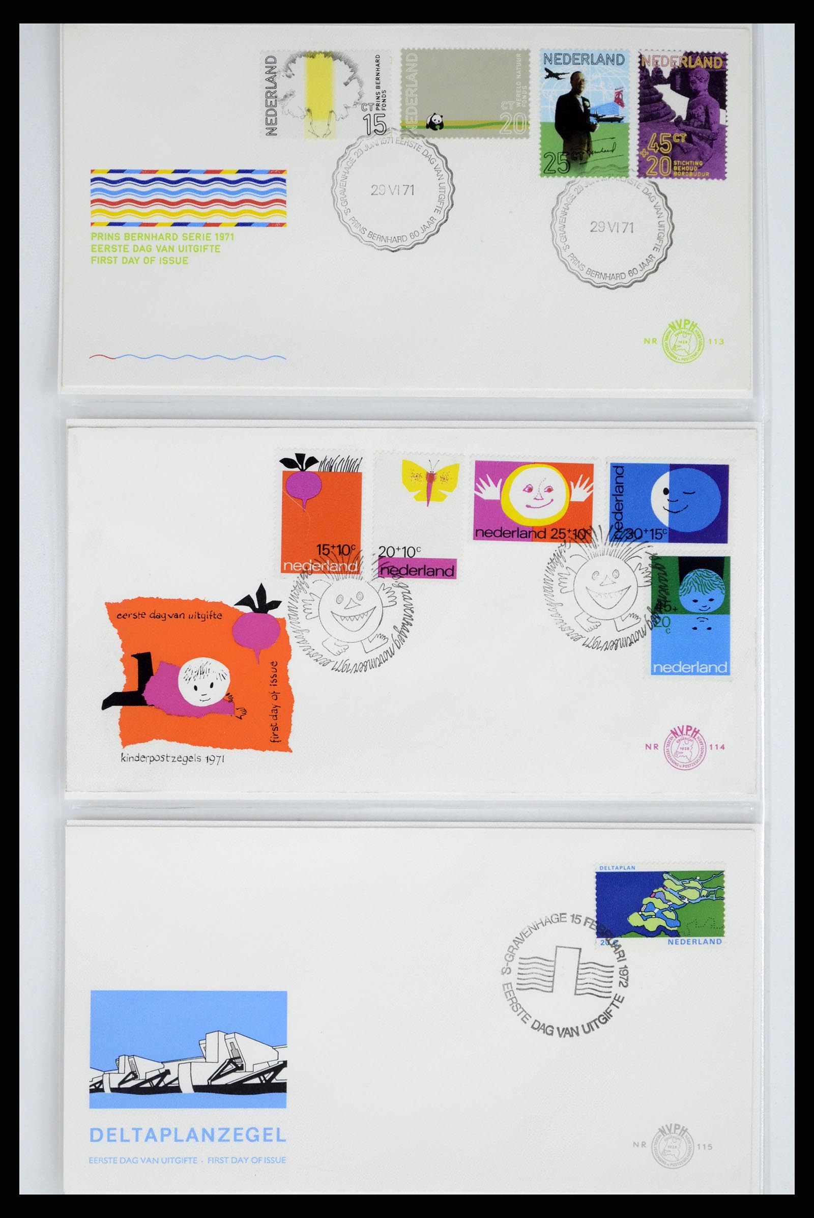 37983 032 - Stamp Collection 37983 Netherland FDC's 1954-1987.