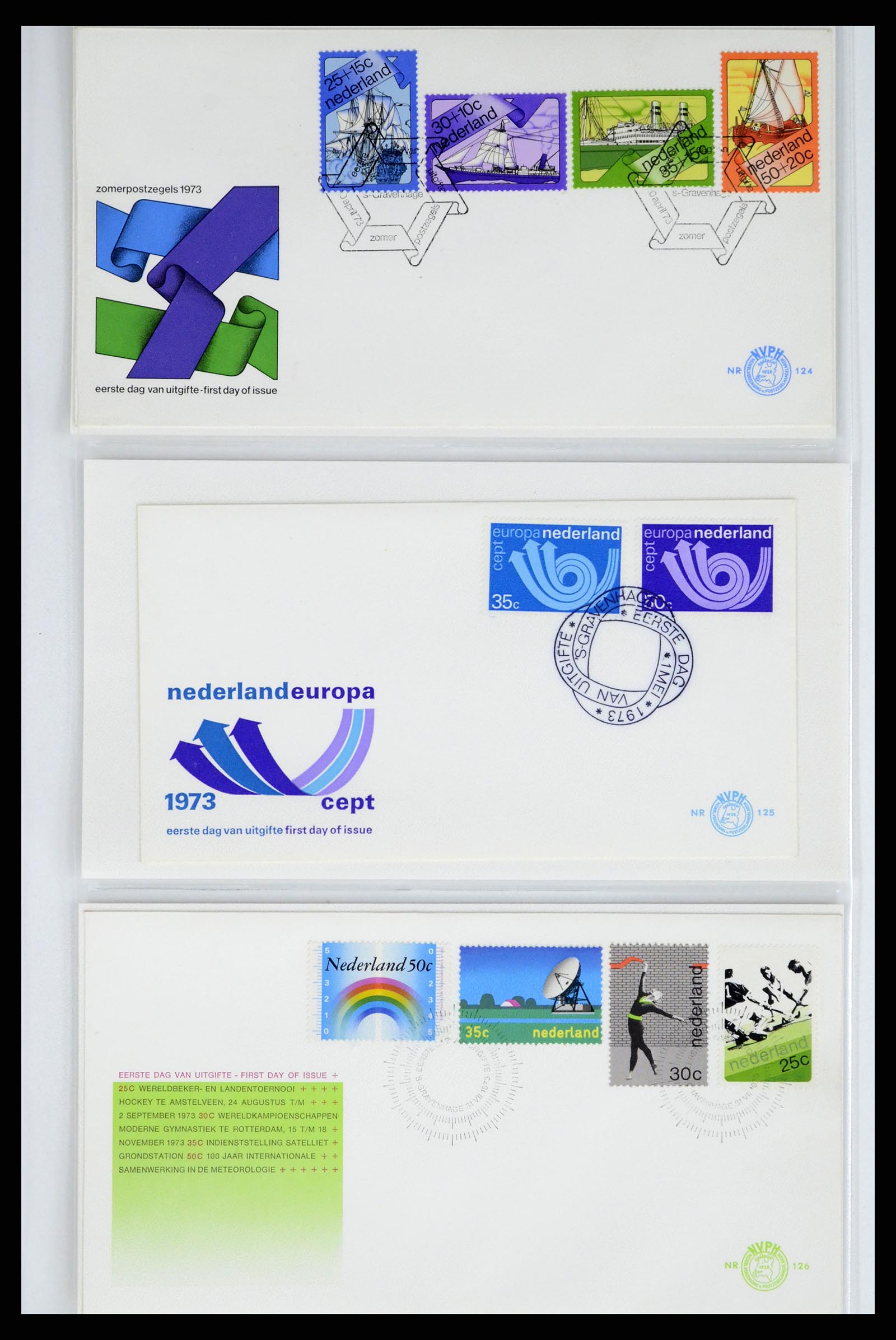 37983 036 - Stamp Collection 37983 Netherland FDC's 1954-1987.