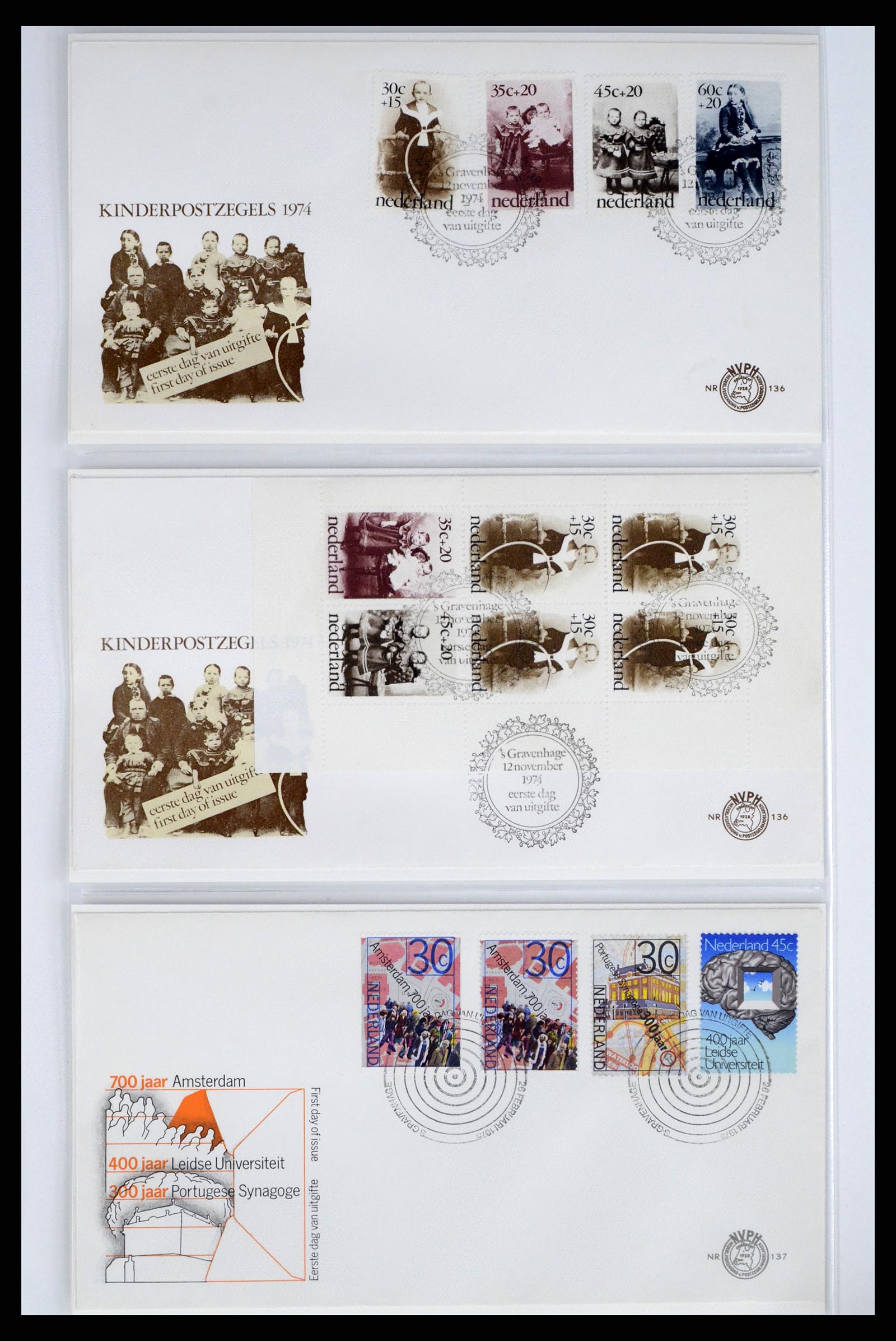 37983 040 - Stamp Collection 37983 Netherland FDC's 1954-1987.