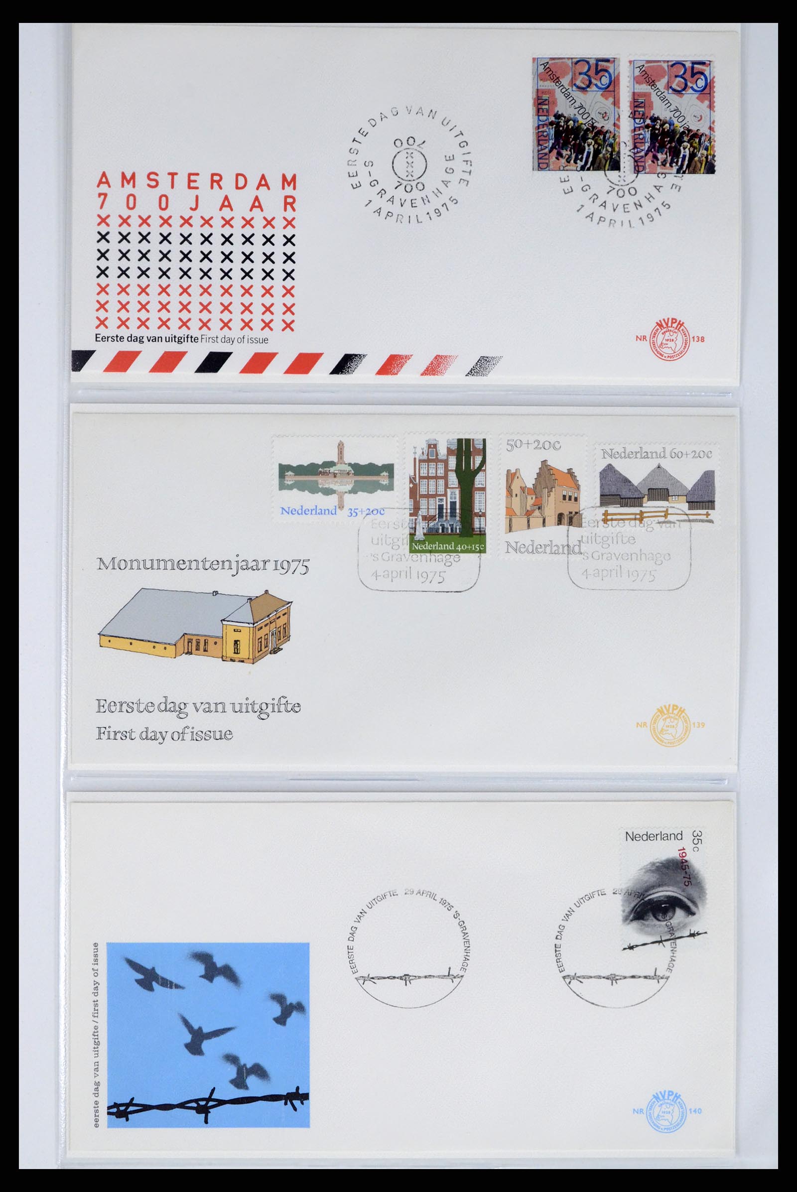 37983 041 - Stamp Collection 37983 Netherland FDC's 1954-1987.