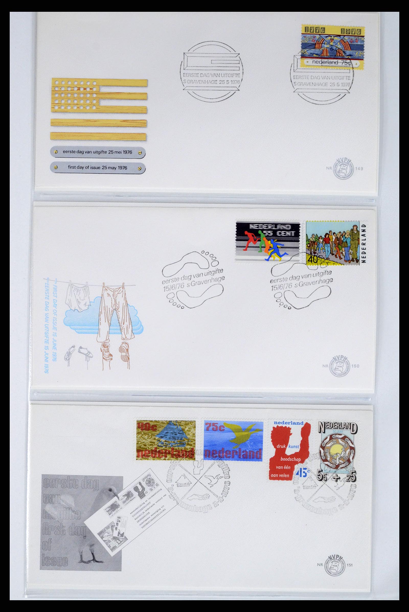 37983 045 - Stamp Collection 37983 Netherland FDC's 1954-1987.