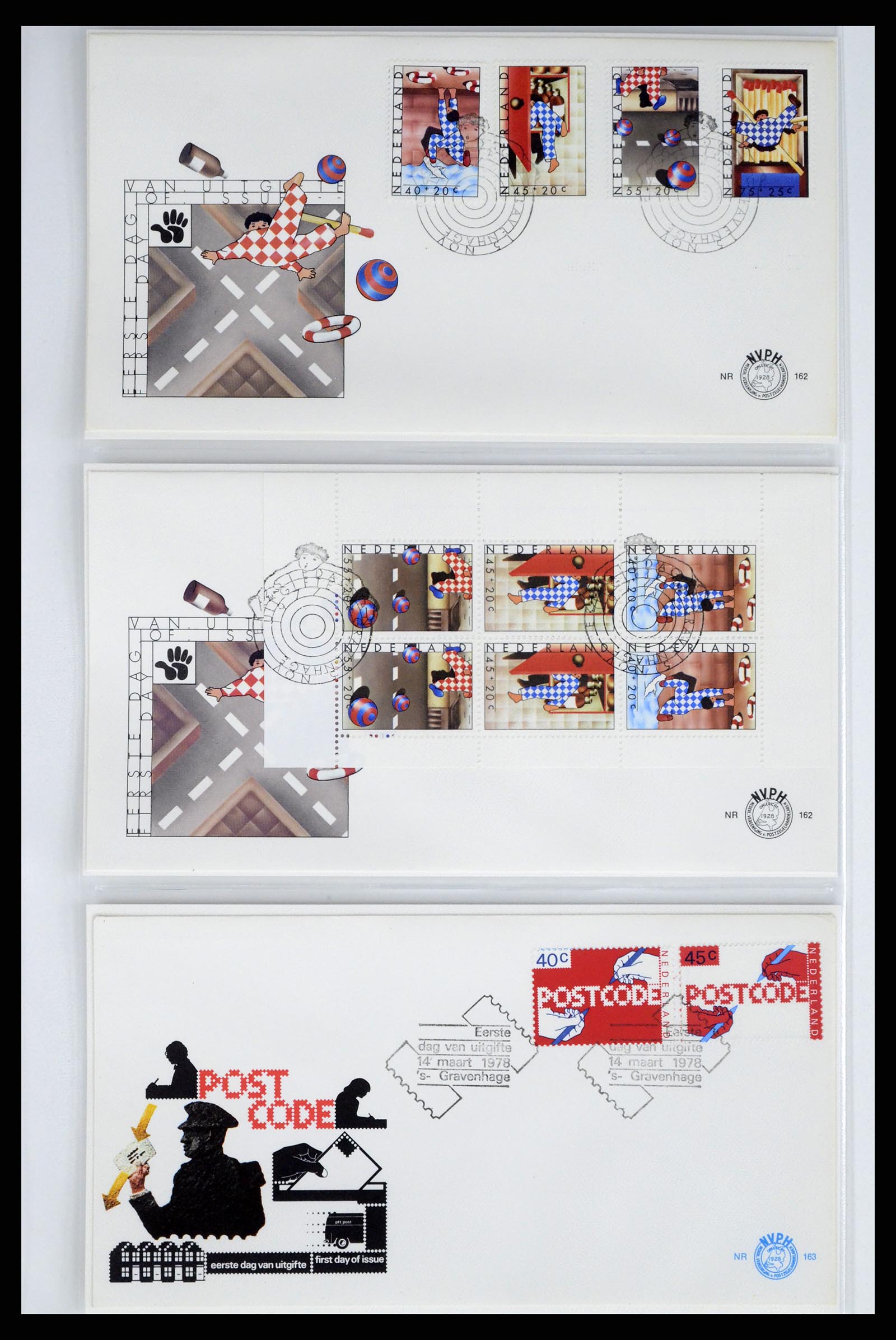 37983 050 - Stamp Collection 37983 Netherland FDC's 1954-1987.