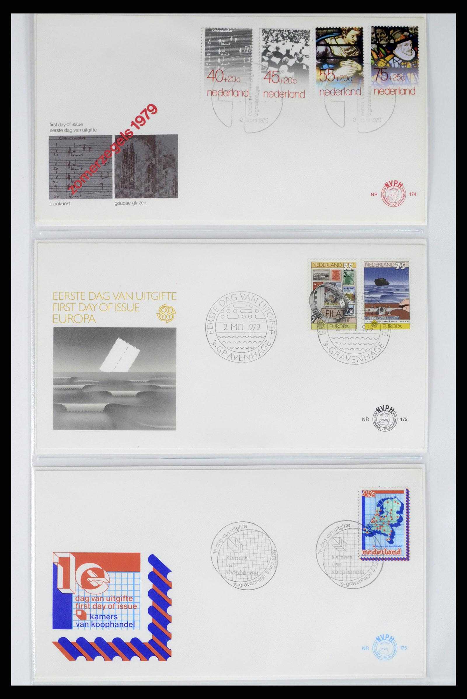 37983 055 - Stamp Collection 37983 Netherland FDC's 1954-1987.