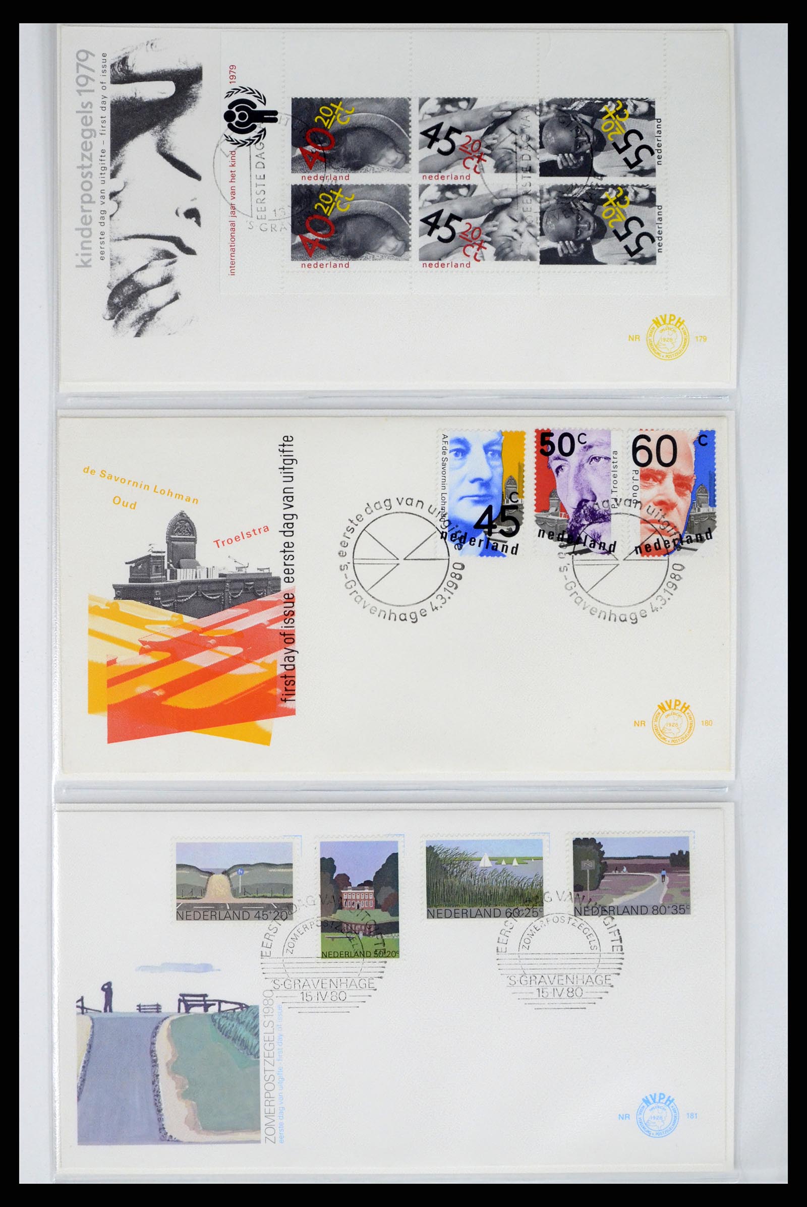 37983 057 - Stamp Collection 37983 Netherland FDC's 1954-1987.