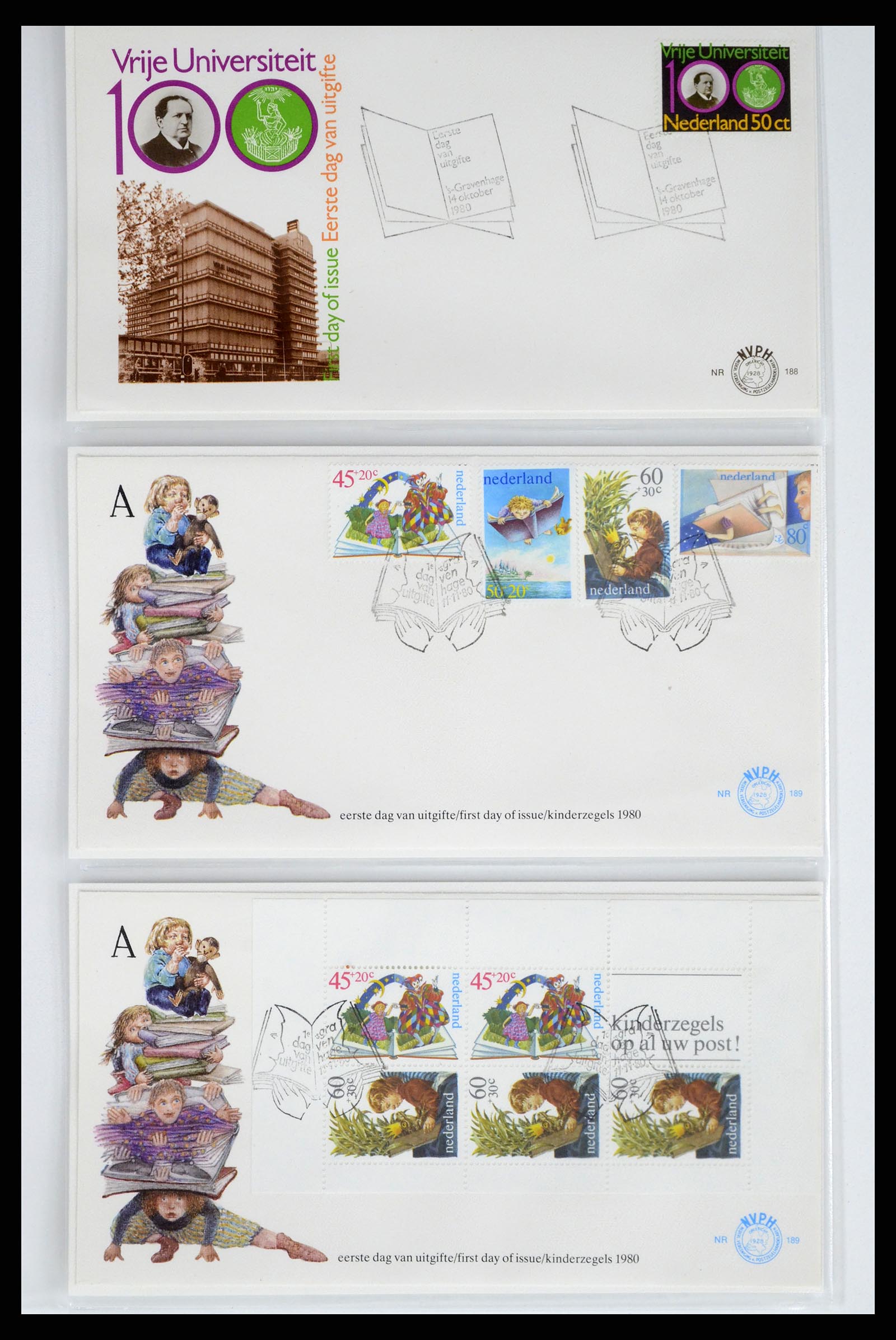 37983 060 - Stamp Collection 37983 Netherland FDC's 1954-1987.