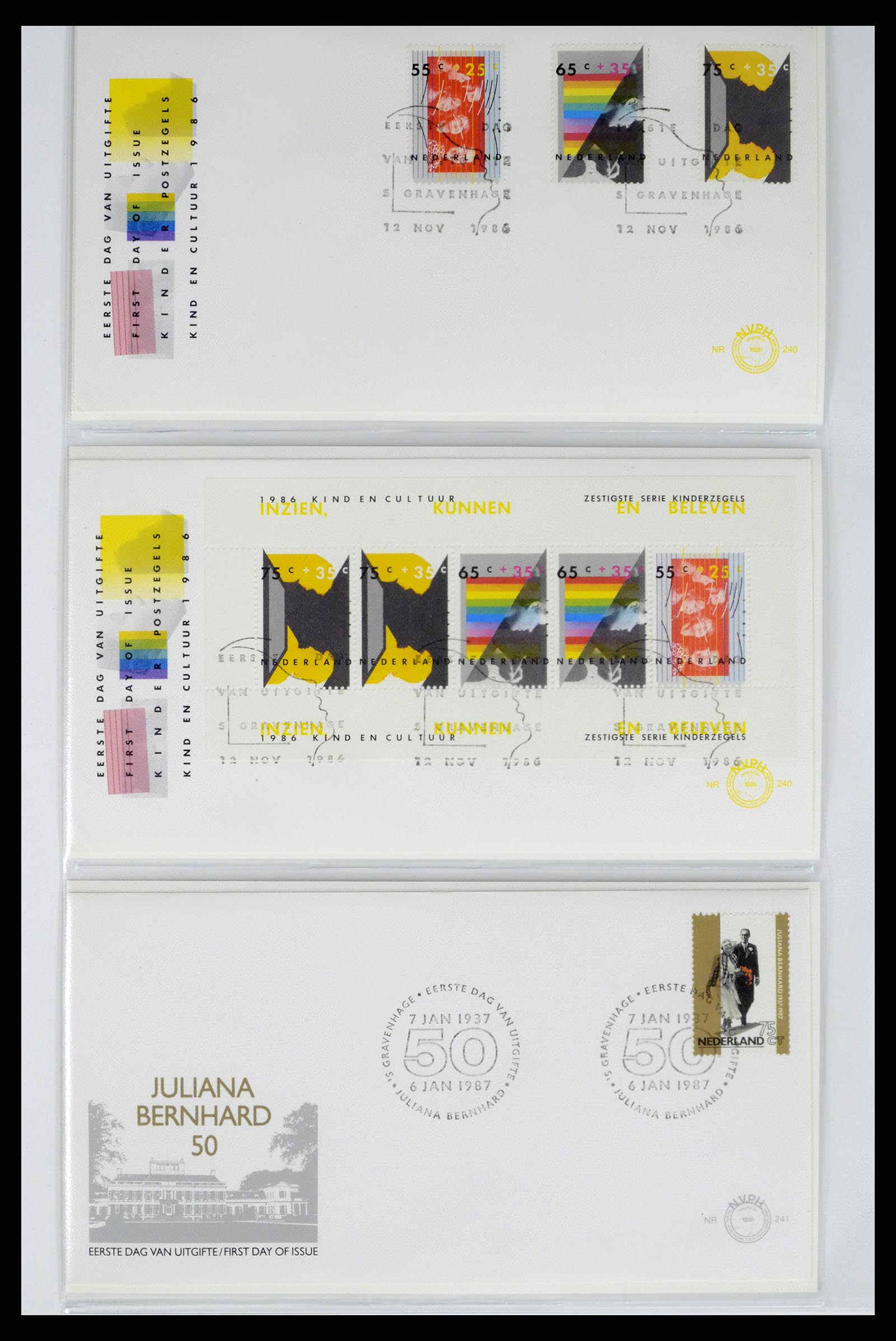 37983 081 - Stamp Collection 37983 Netherland FDC's 1954-1987.