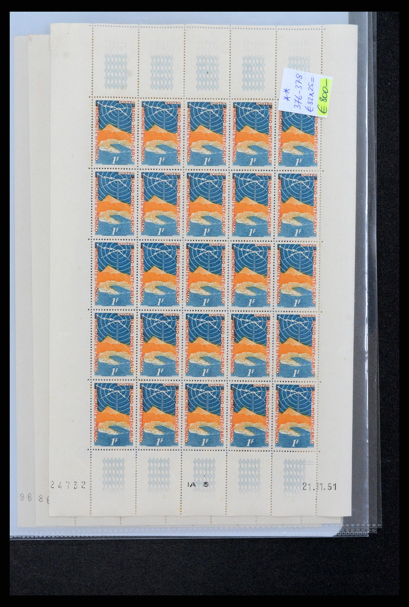 37984 001 - Postzegelverzameling 37984 Monaco betere uitgaven 1942-1982.
