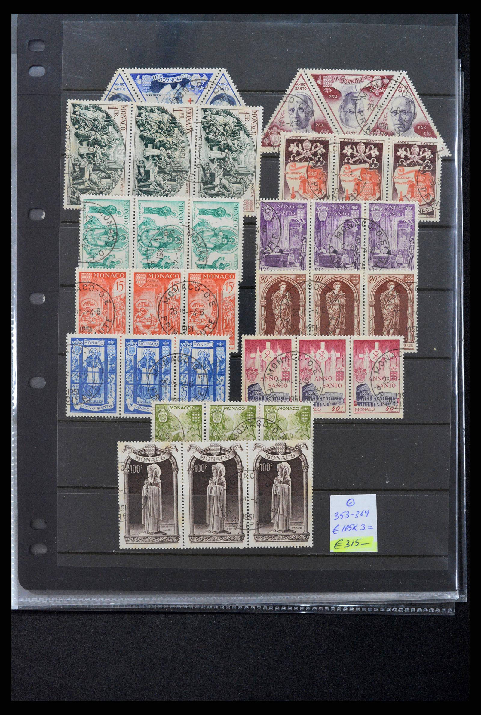 37984 004 - Postzegelverzameling 37984 Monaco betere uitgaven 1942-1982.