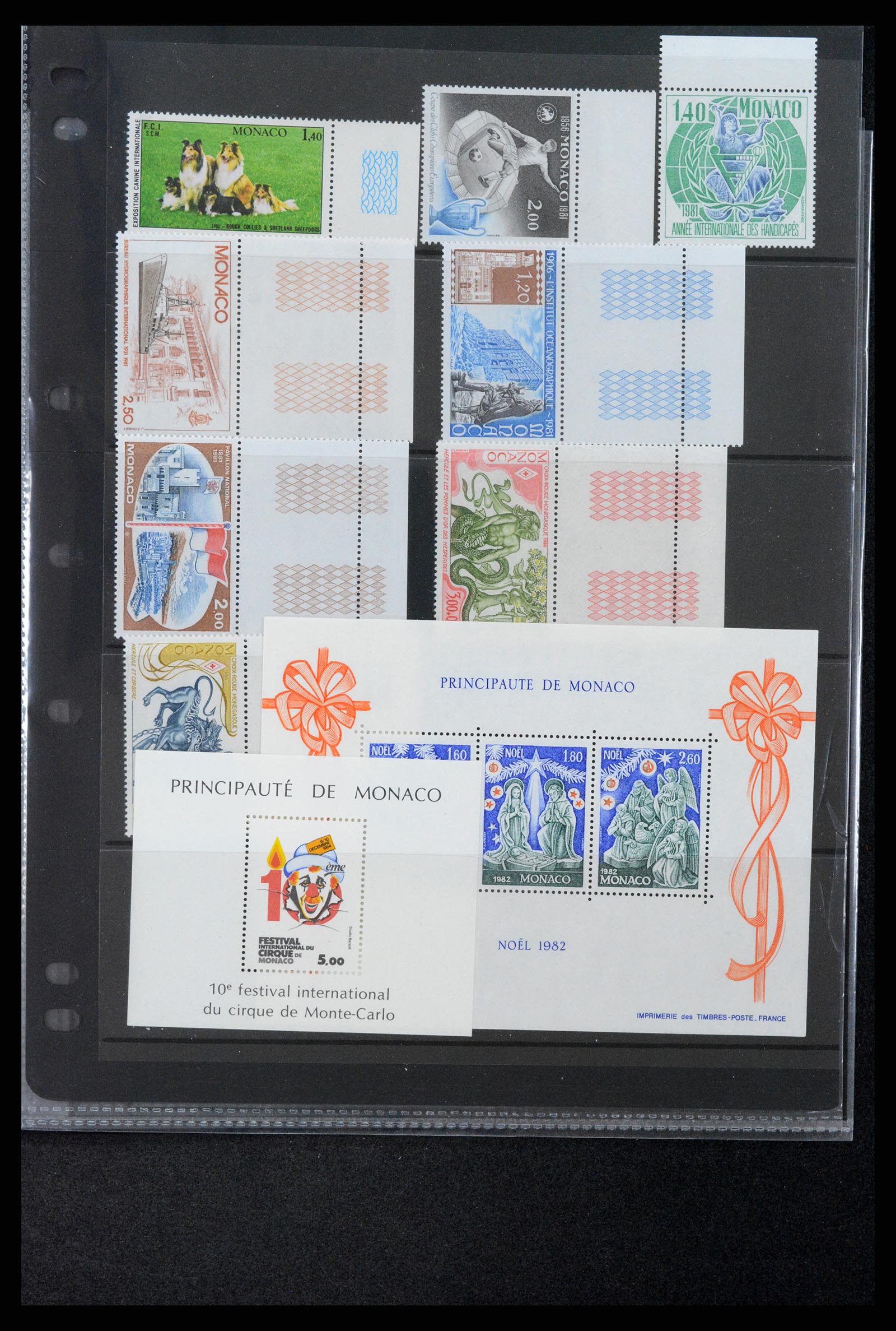 37984 009 - Postzegelverzameling 37984 Monaco betere uitgaven 1942-1982.