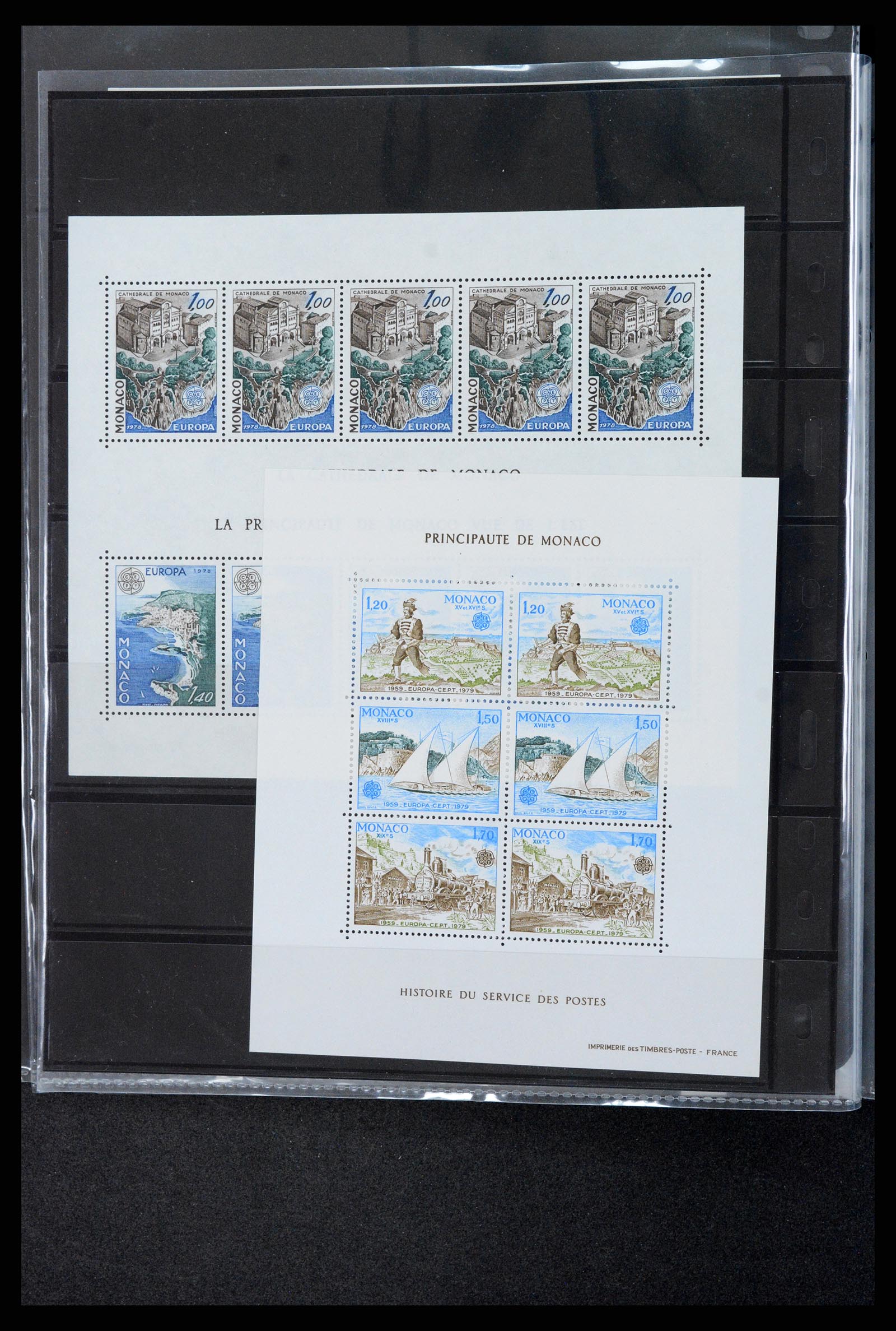 37984 010 - Postzegelverzameling 37984 Monaco betere uitgaven 1942-1982.