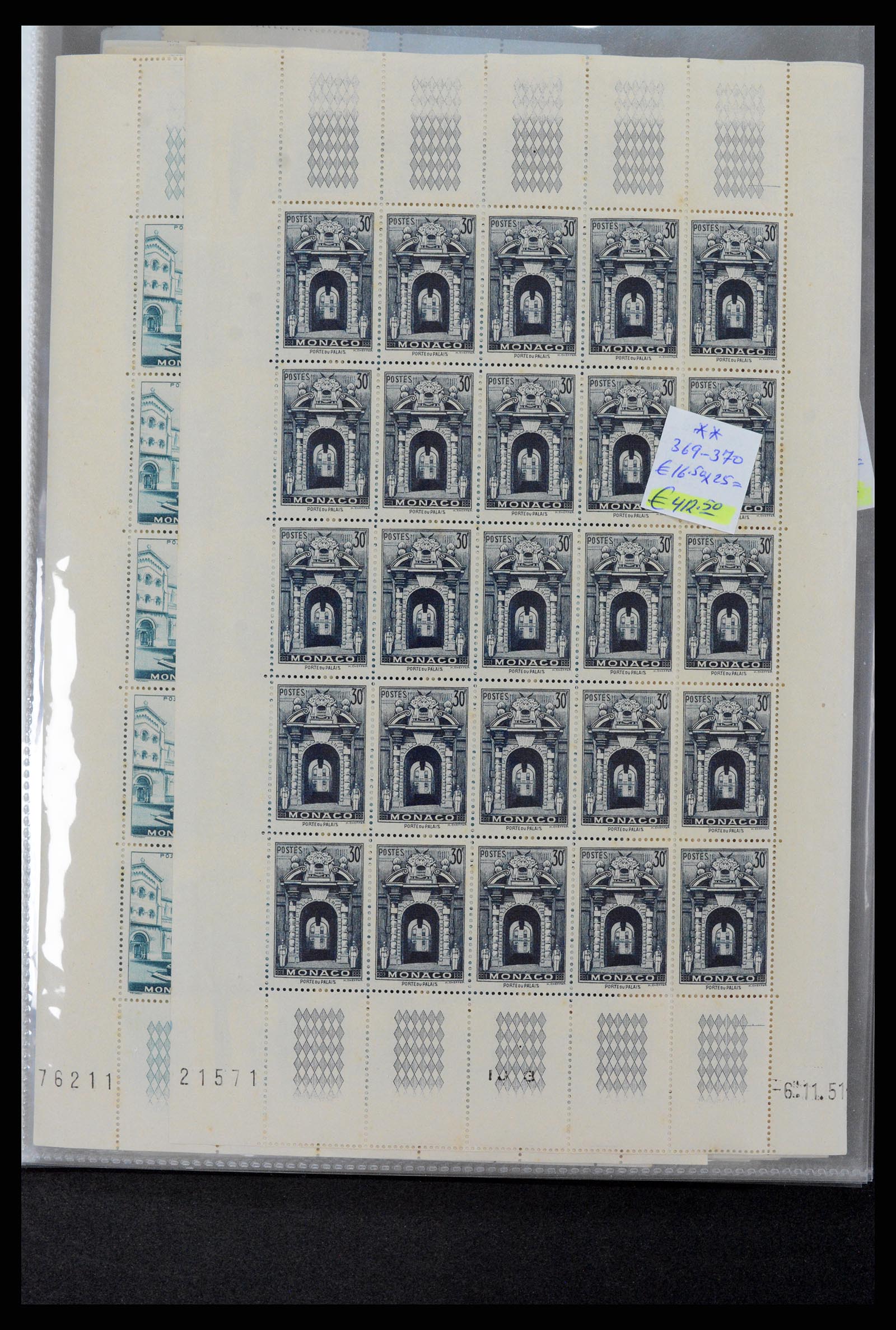 37984 013 - Postzegelverzameling 37984 Monaco betere uitgaven 1942-1982.
