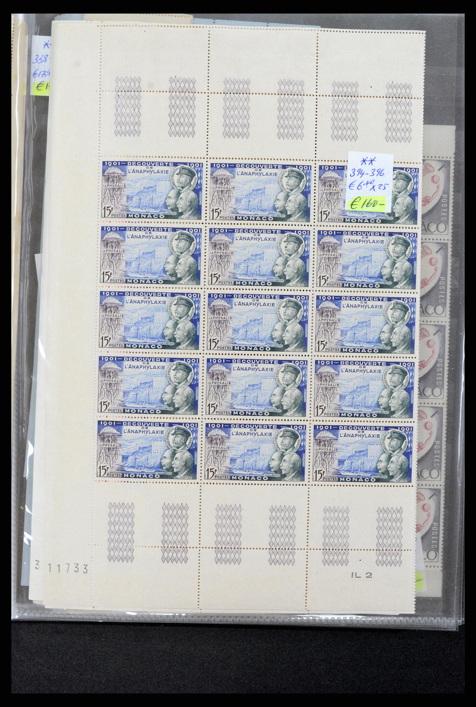 37984 015 - Postzegelverzameling 37984 Monaco betere uitgaven 1942-1982.