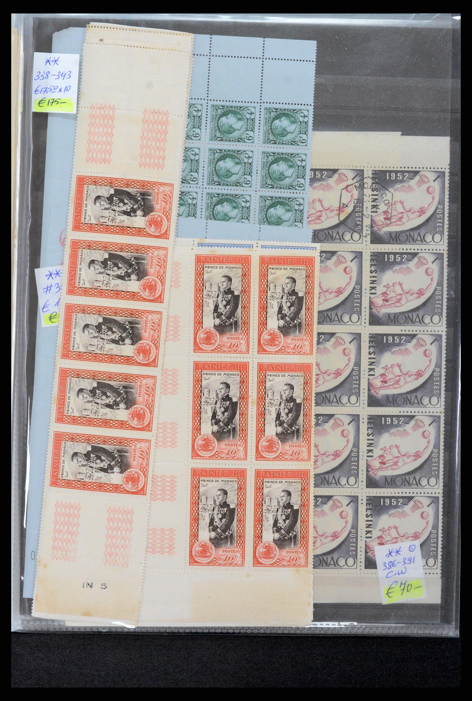 37984 016 - Postzegelverzameling 37984 Monaco betere uitgaven 1942-1982.