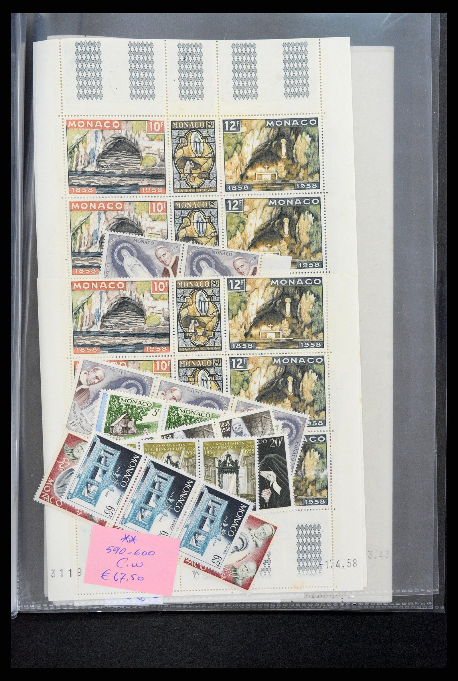 37984 020 - Postzegelverzameling 37984 Monaco betere uitgaven 1942-1982.