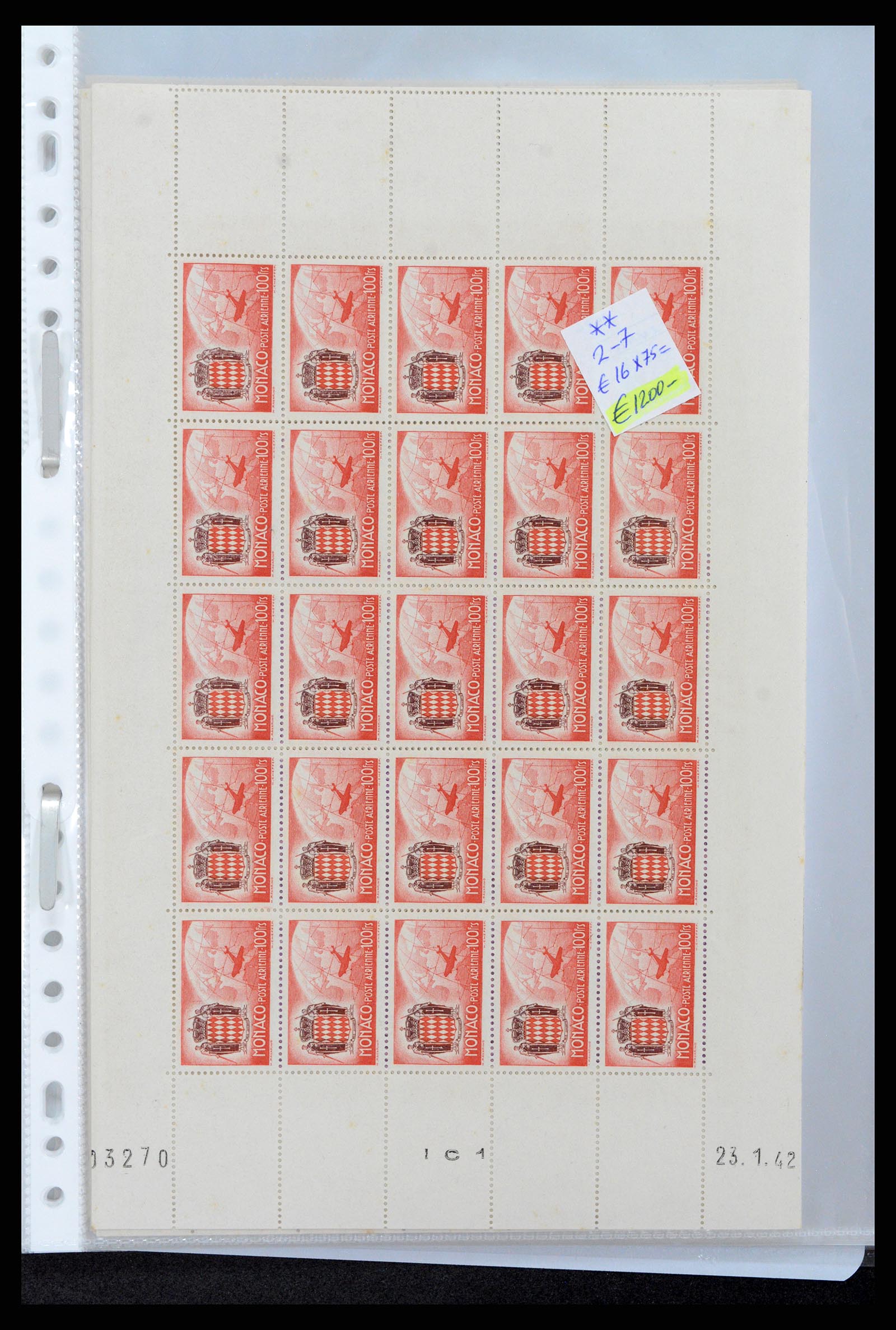 37984 044 - Stamp collection 37984 Monaco better issues 1942-1982.