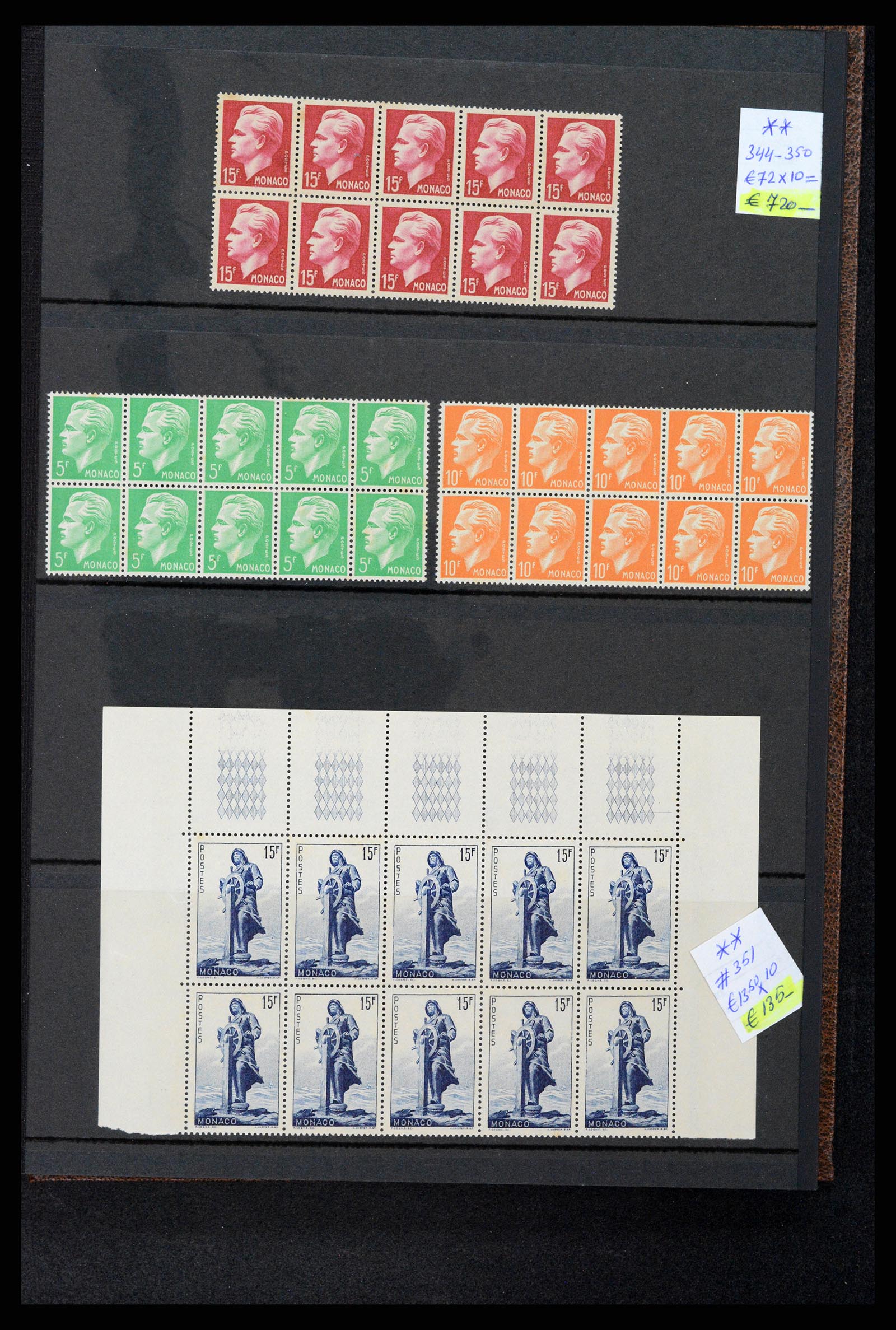 37984 124 - Stamp collection 37984 Monaco better issues 1942-1982.