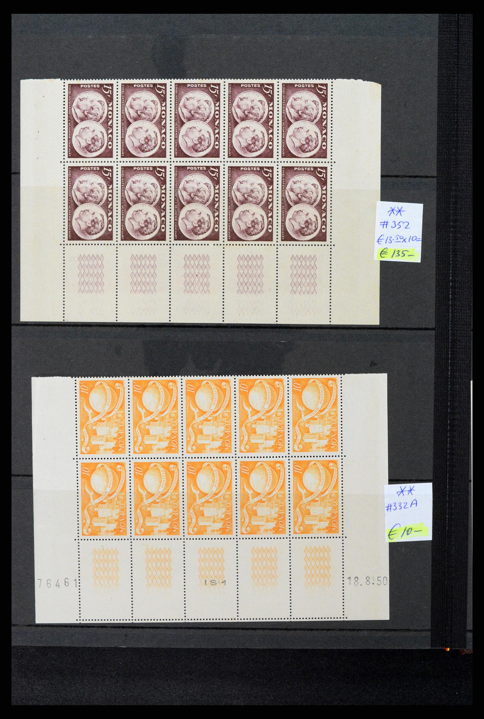 37984 125 - Stamp collection 37984 Monaco better issues 1942-1982.