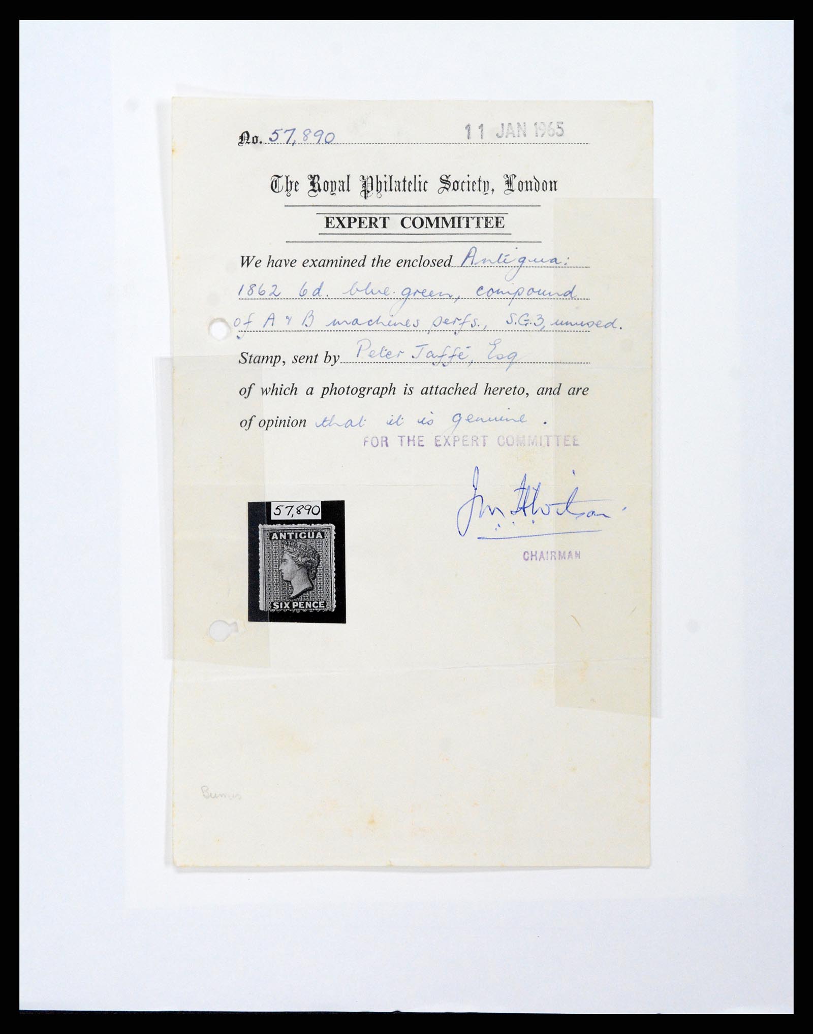 37985 001 - Postzegelverzameling 37985 Antigua 1862-1981.