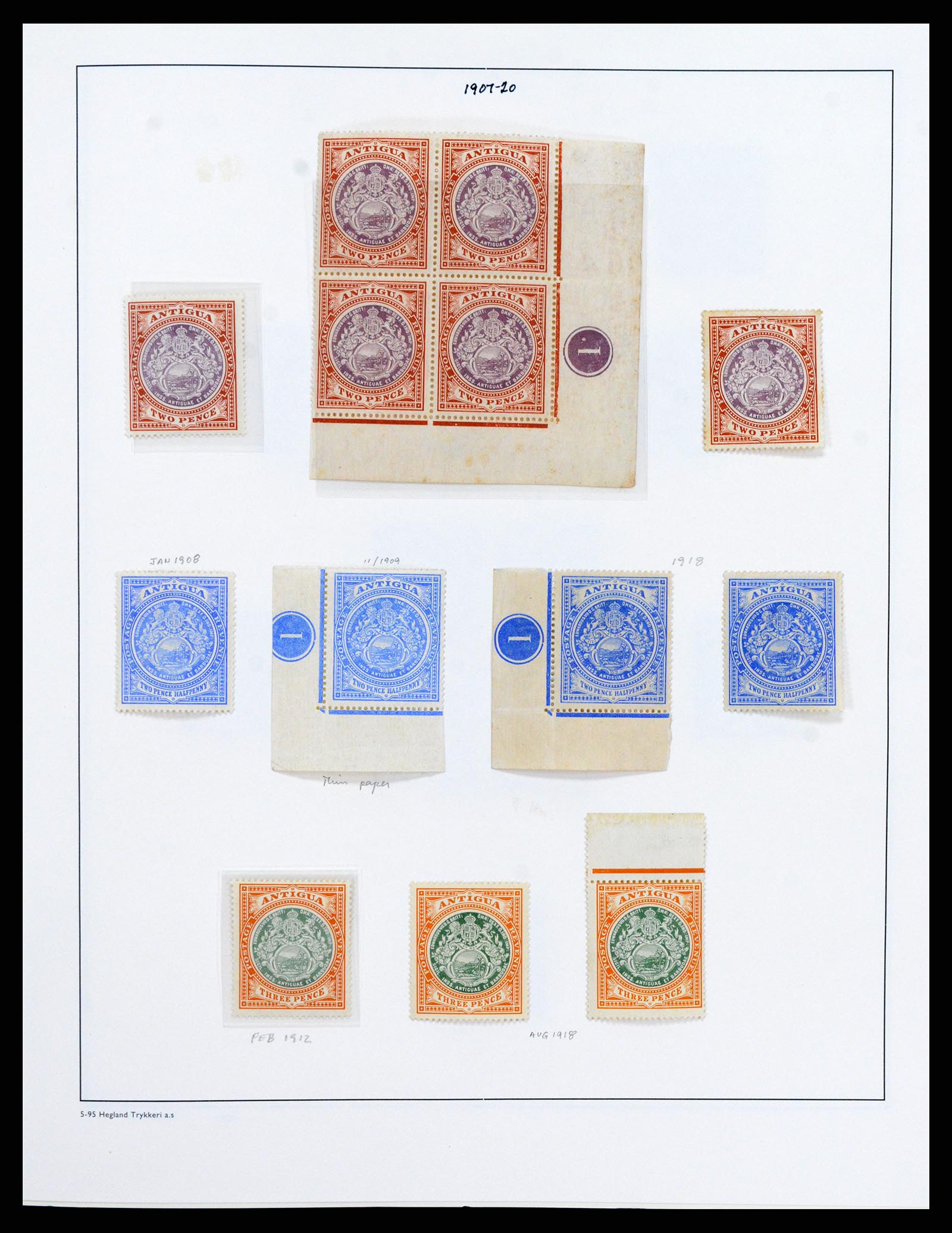 37985 013 - Postzegelverzameling 37985 Antigua 1862-1981.