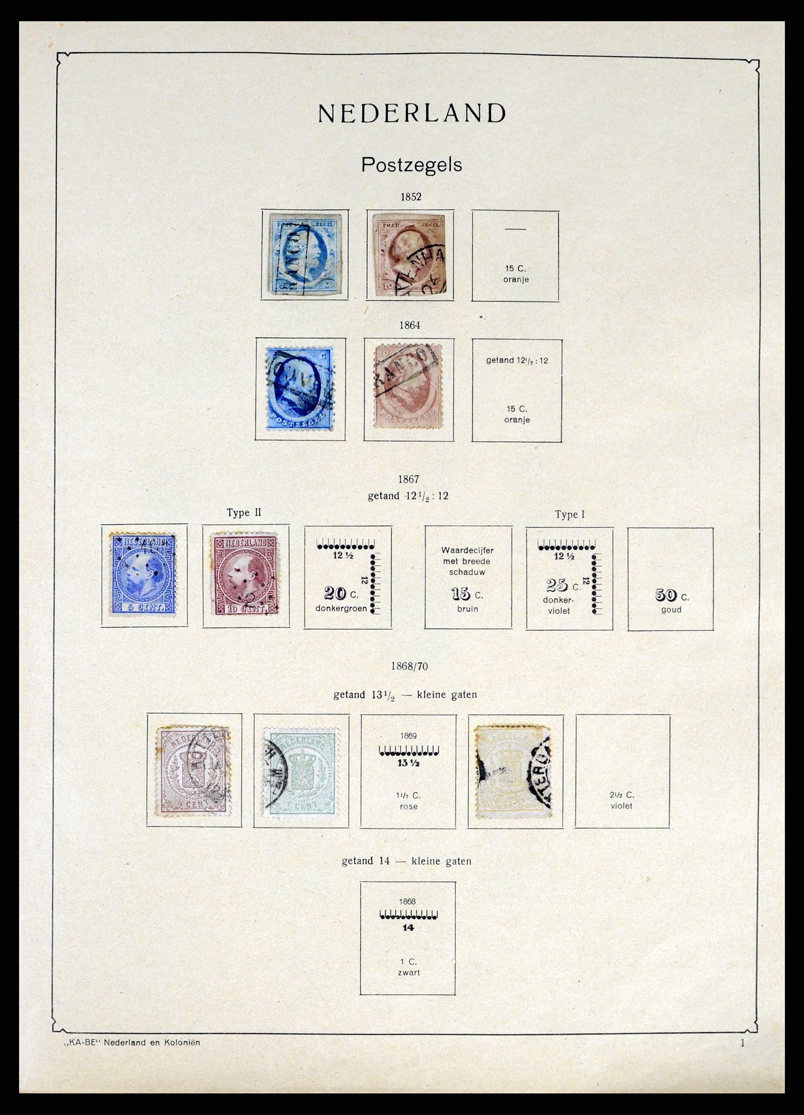 37986 001 - Postzegelverzameling 37986 Wereld 1849-1968.