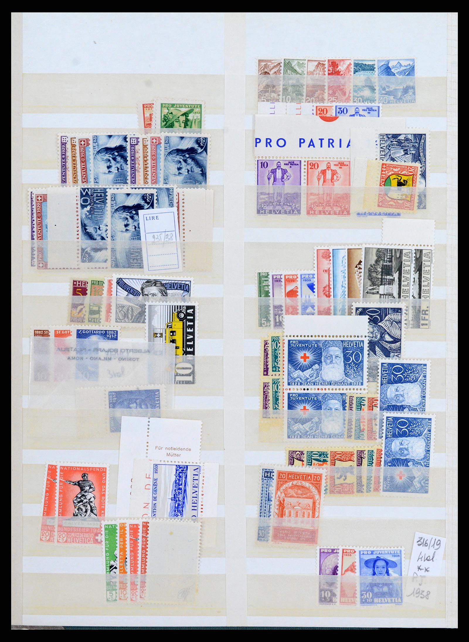37987 002 - Postzegelverzameling 37987 Zwitserland 1923-1964.