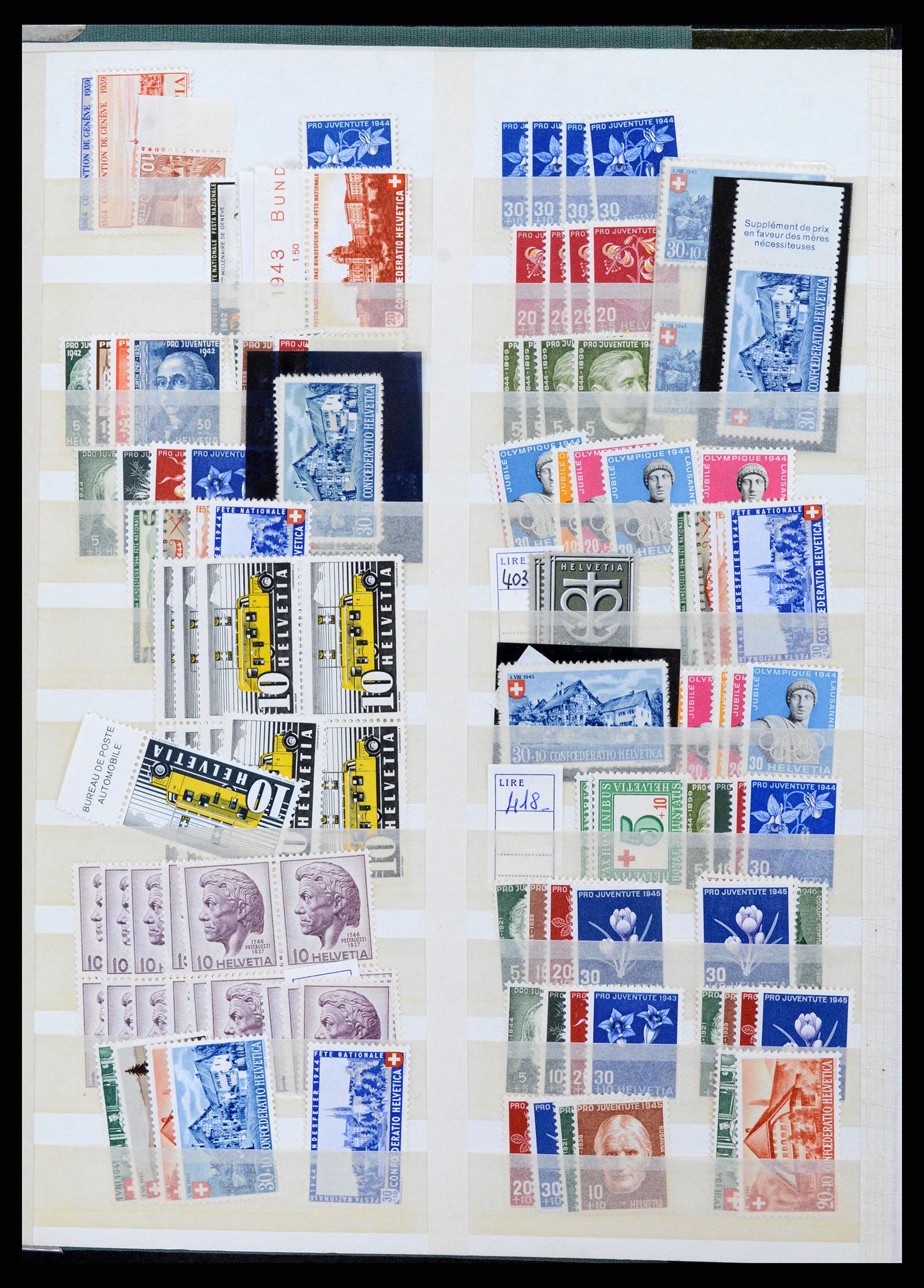 37987 004 - Stamp Collection 37987 Switzerland 1923-1964.