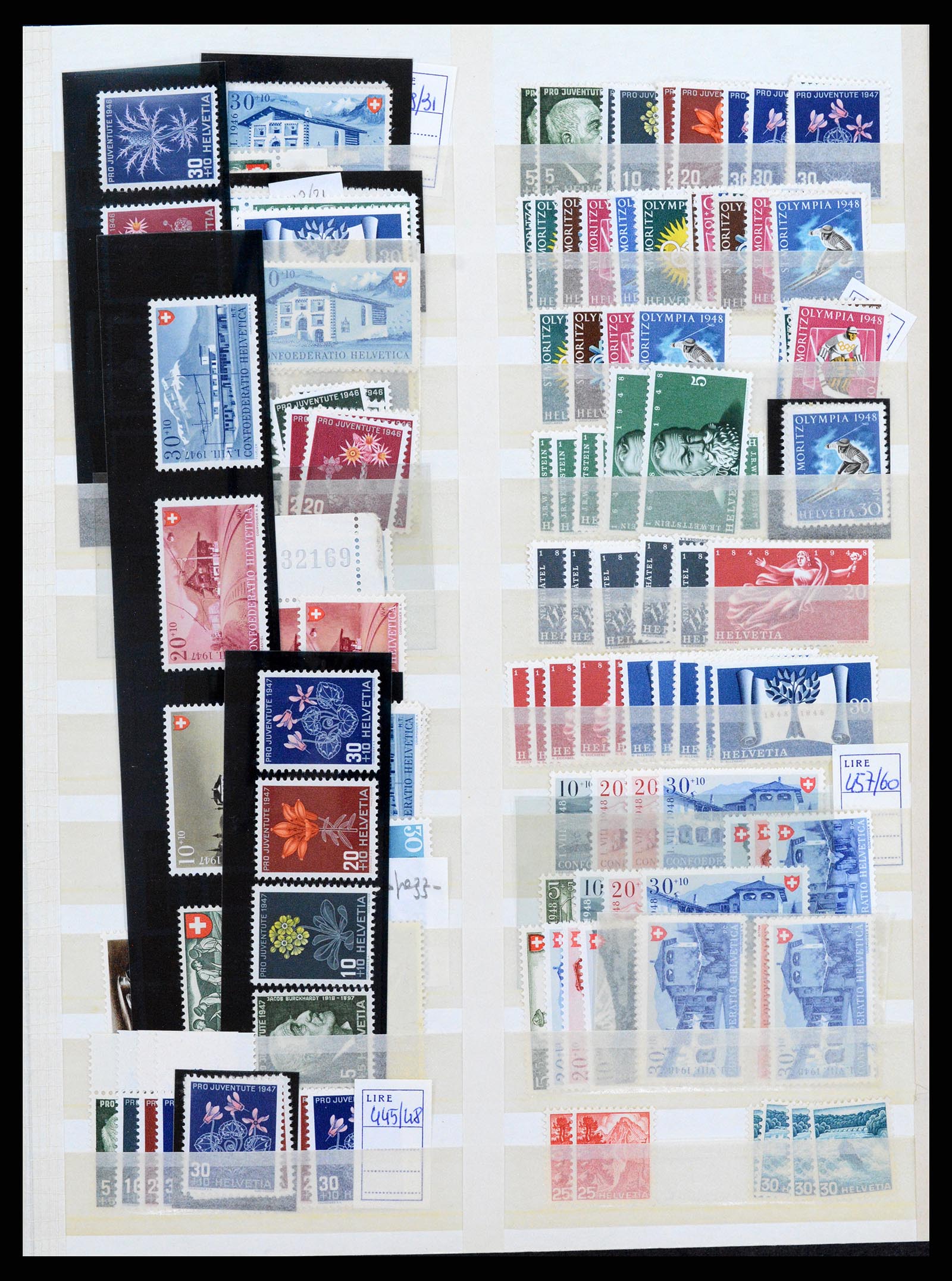 37987 005 - Postzegelverzameling 37987 Zwitserland 1923-1964.