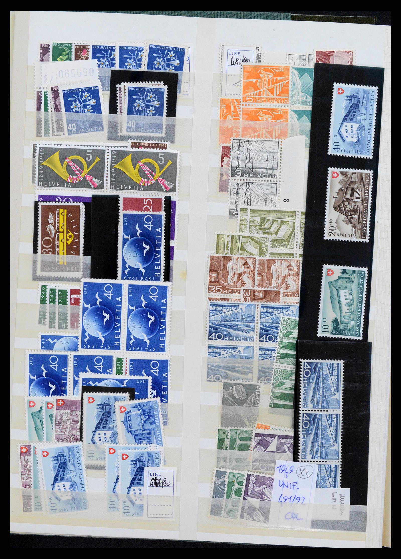 37987 006 - Postzegelverzameling 37987 Zwitserland 1923-1964.