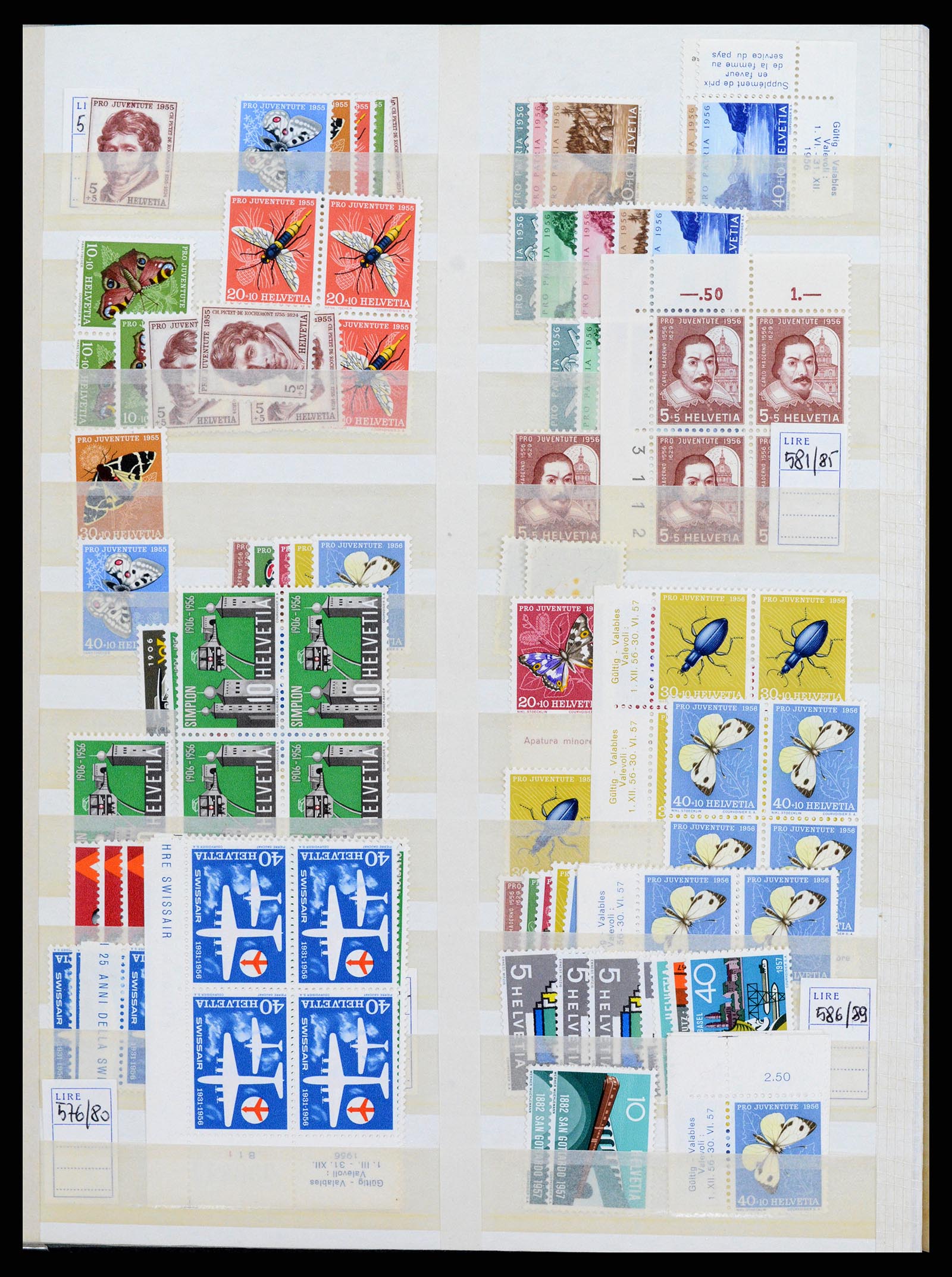 37987 010 - Postzegelverzameling 37987 Zwitserland 1923-1964.