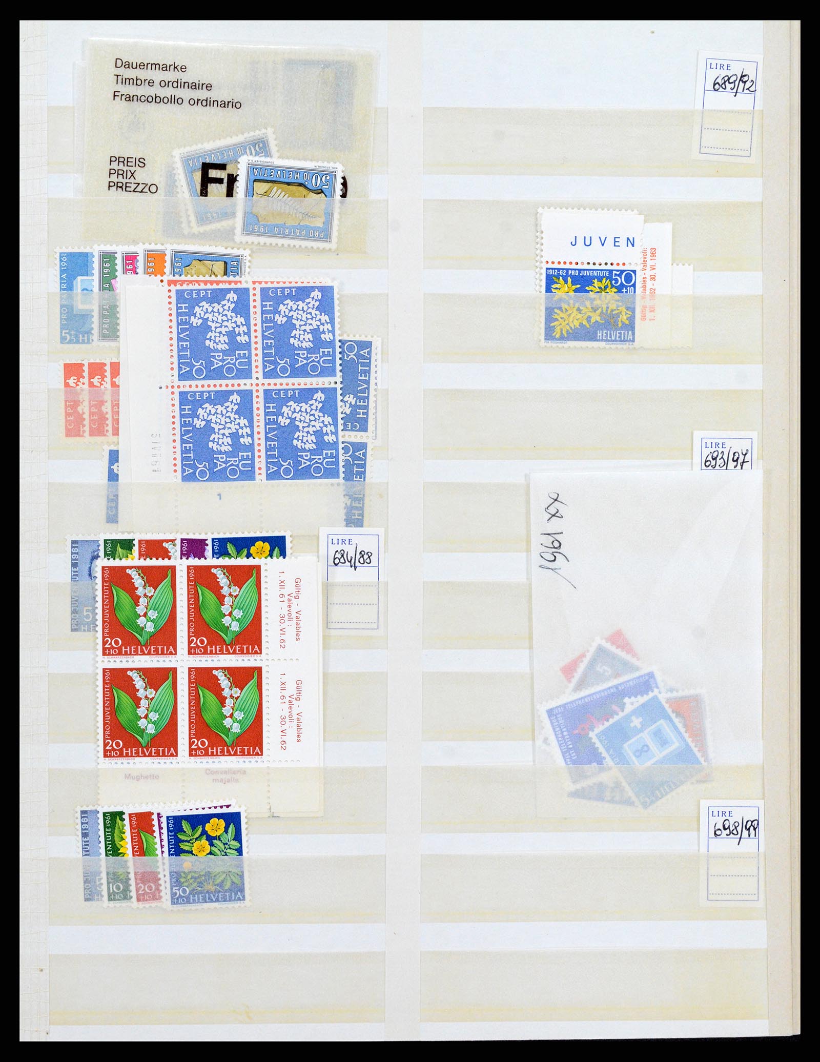 37987 015 - Postzegelverzameling 37987 Zwitserland 1923-1964.