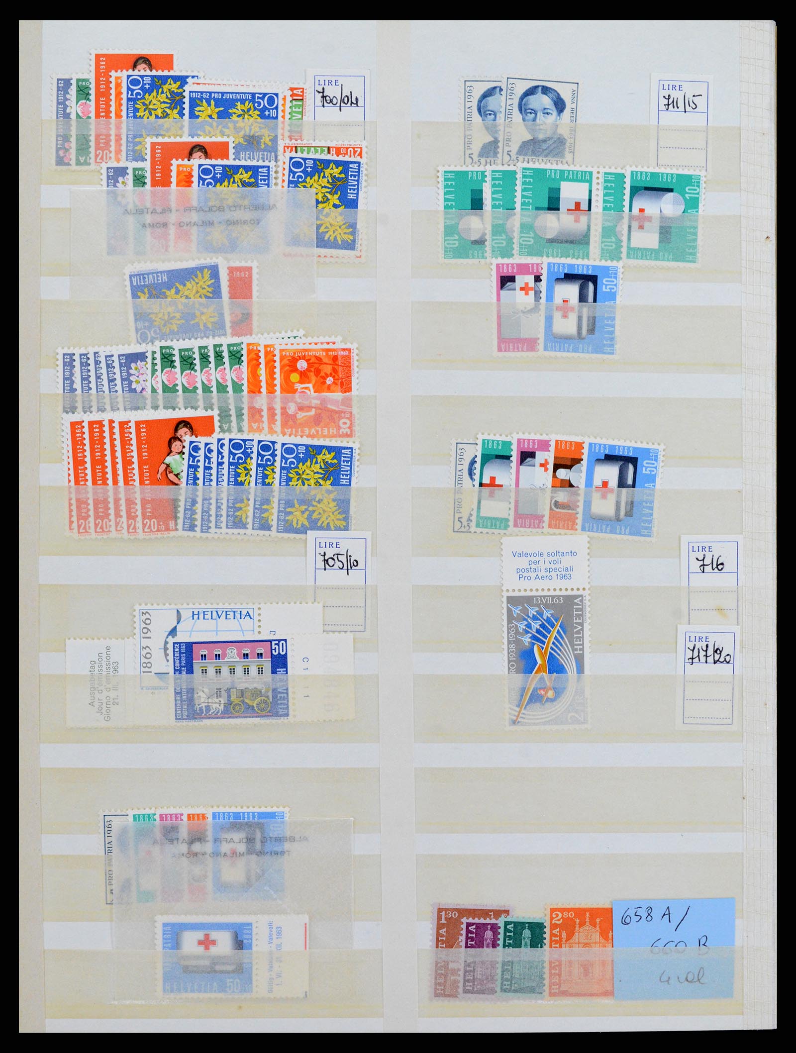 37987 016 - Postzegelverzameling 37987 Zwitserland 1923-1964.