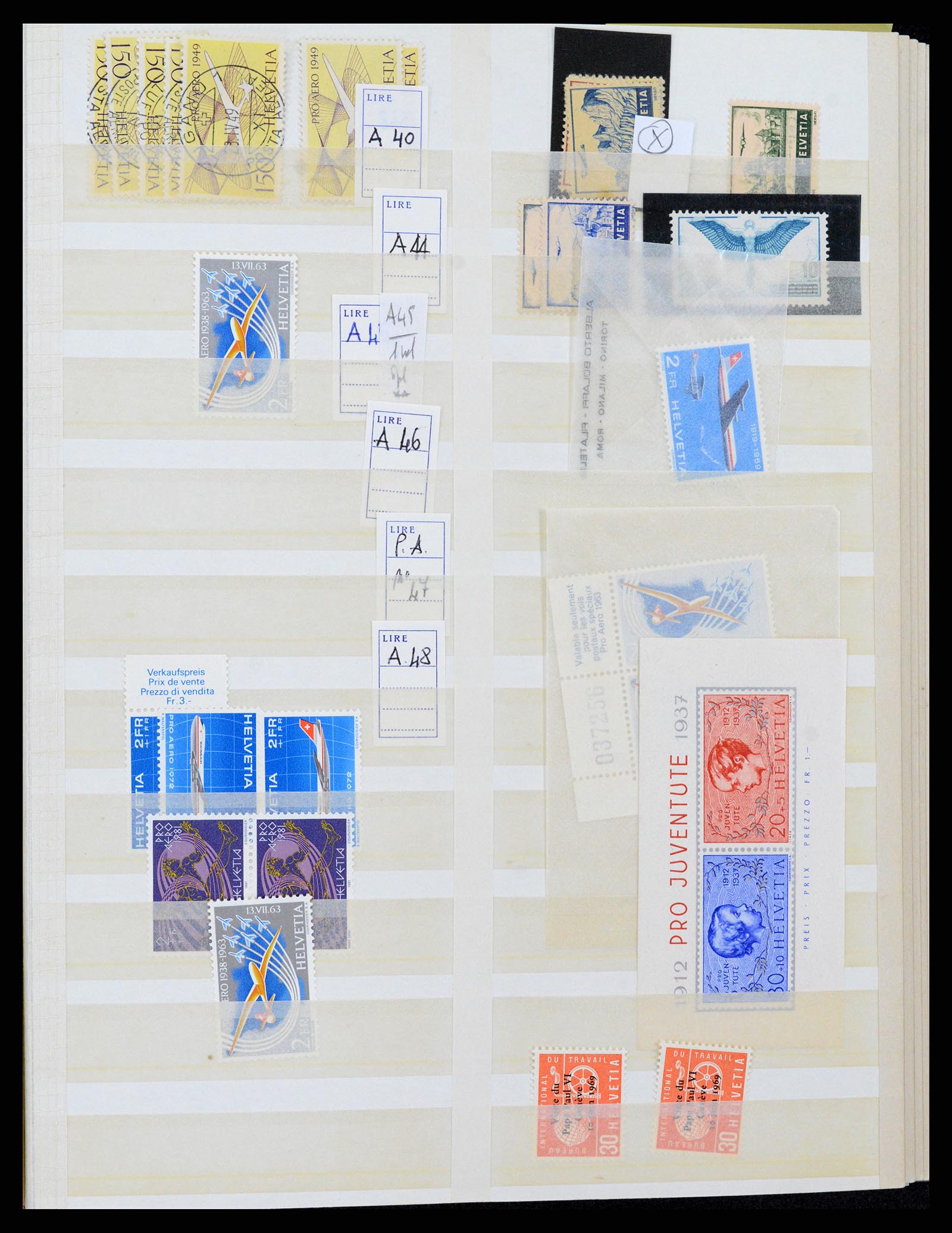 37987 020 - Postzegelverzameling 37987 Zwitserland 1923-1964.