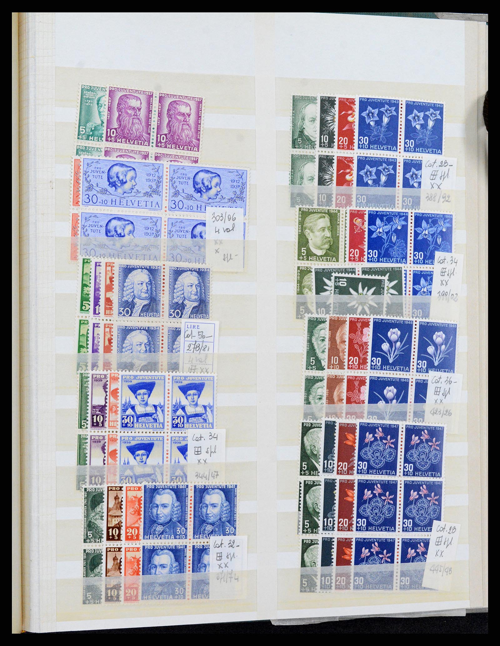 37987 031 - Stamp Collection 37987 Switzerland 1923-1964.