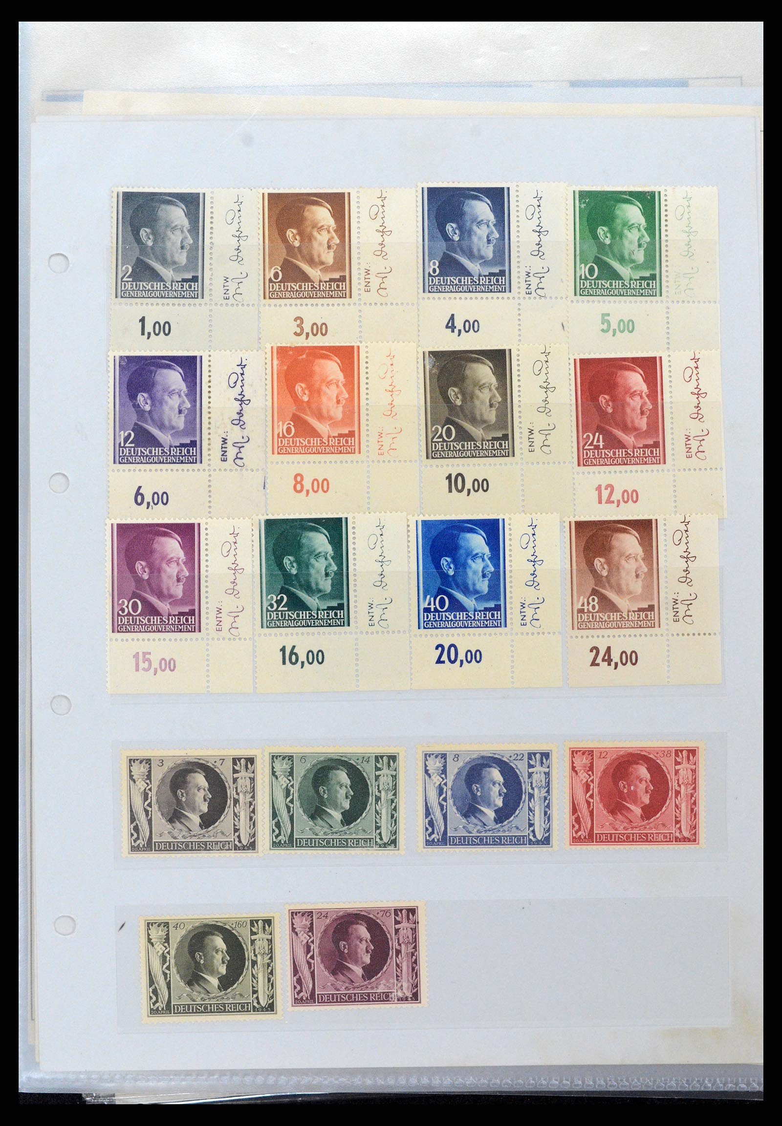 37988 040 - Postzegelverzameling 37988 Europese landen 1919-1948.