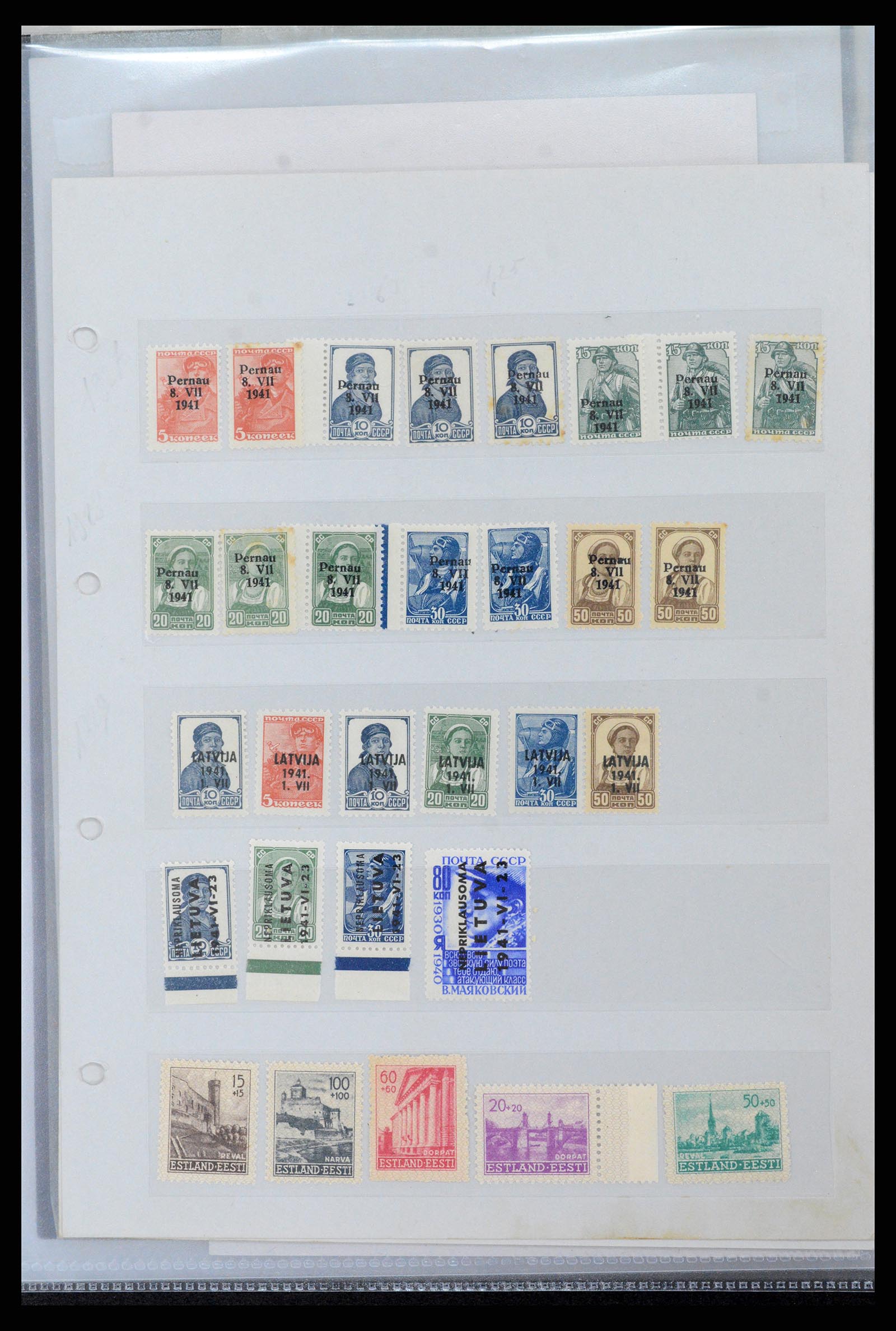 37988 041 - Postzegelverzameling 37988 Europese landen 1919-1948.