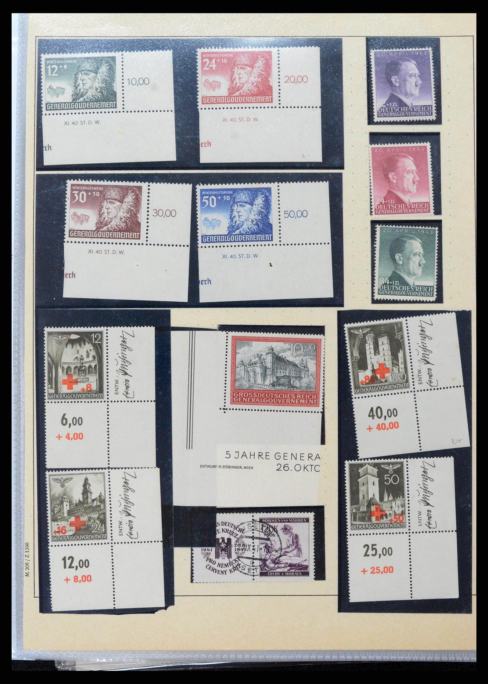 37988 045 - Postzegelverzameling 37988 Europese landen 1919-1948.