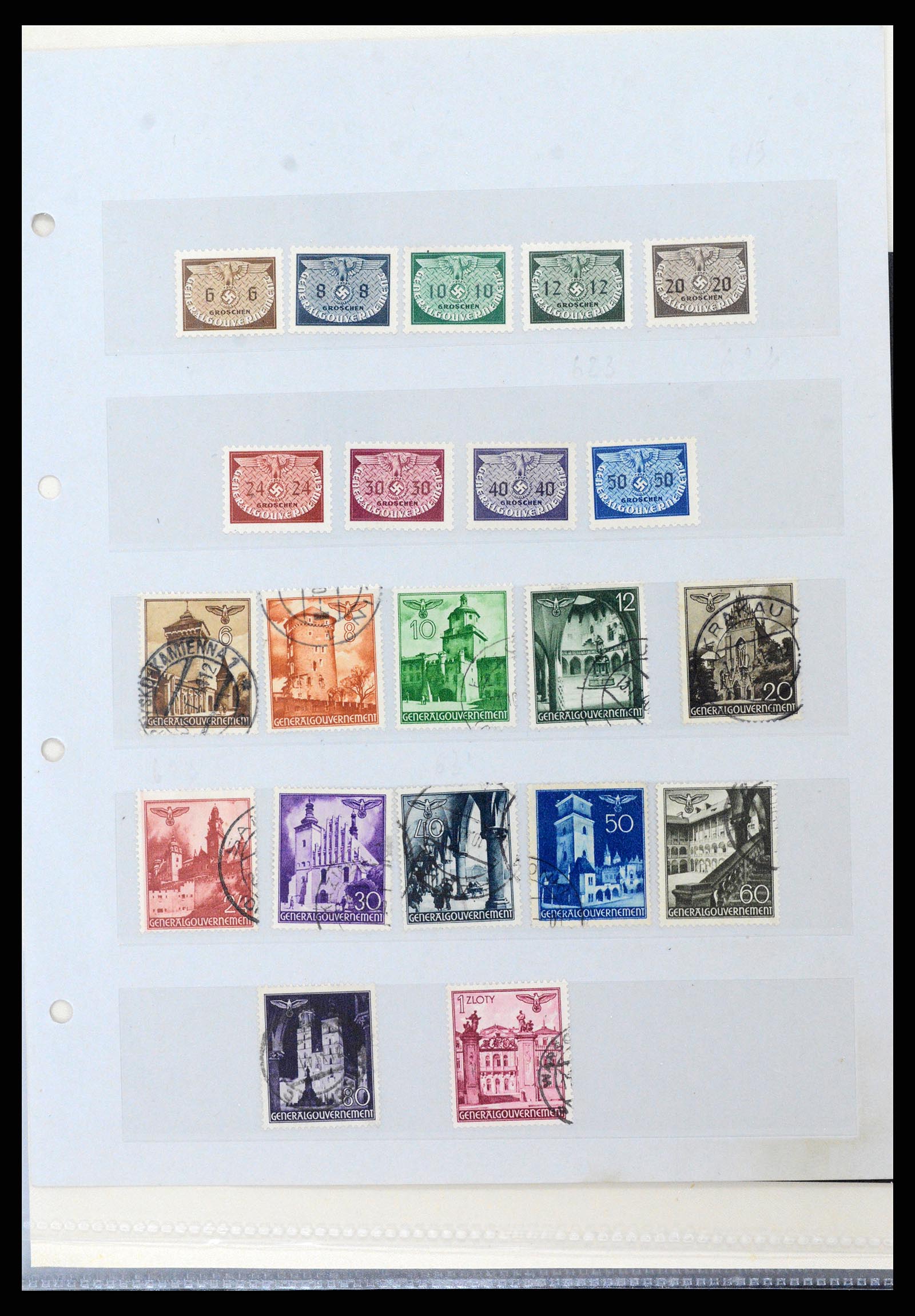 37988 048 - Postzegelverzameling 37988 Europese landen 1919-1948.