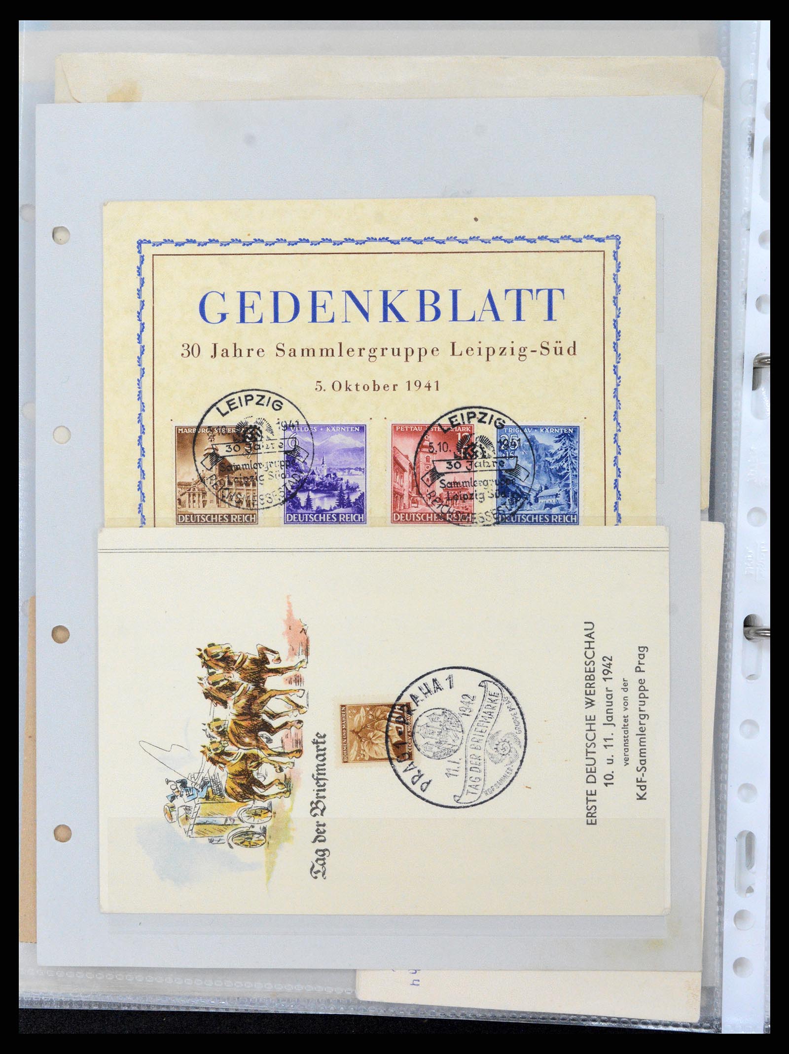 37988 052 - Postzegelverzameling 37988 Europese landen 1919-1948.