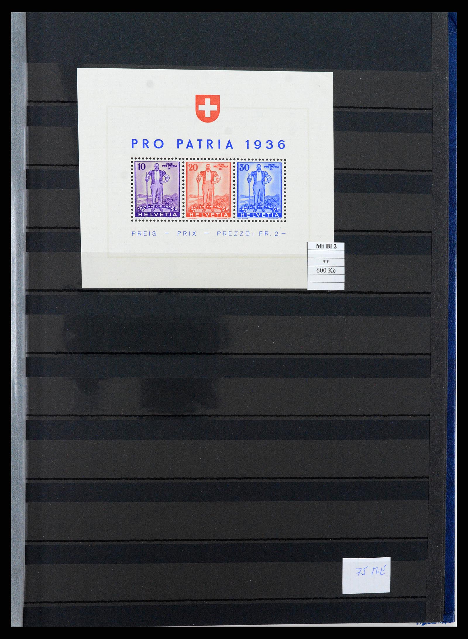 37990 007 - Stamp Collection 37990 Switzerland and Liechtenstein key stamps 1850-196