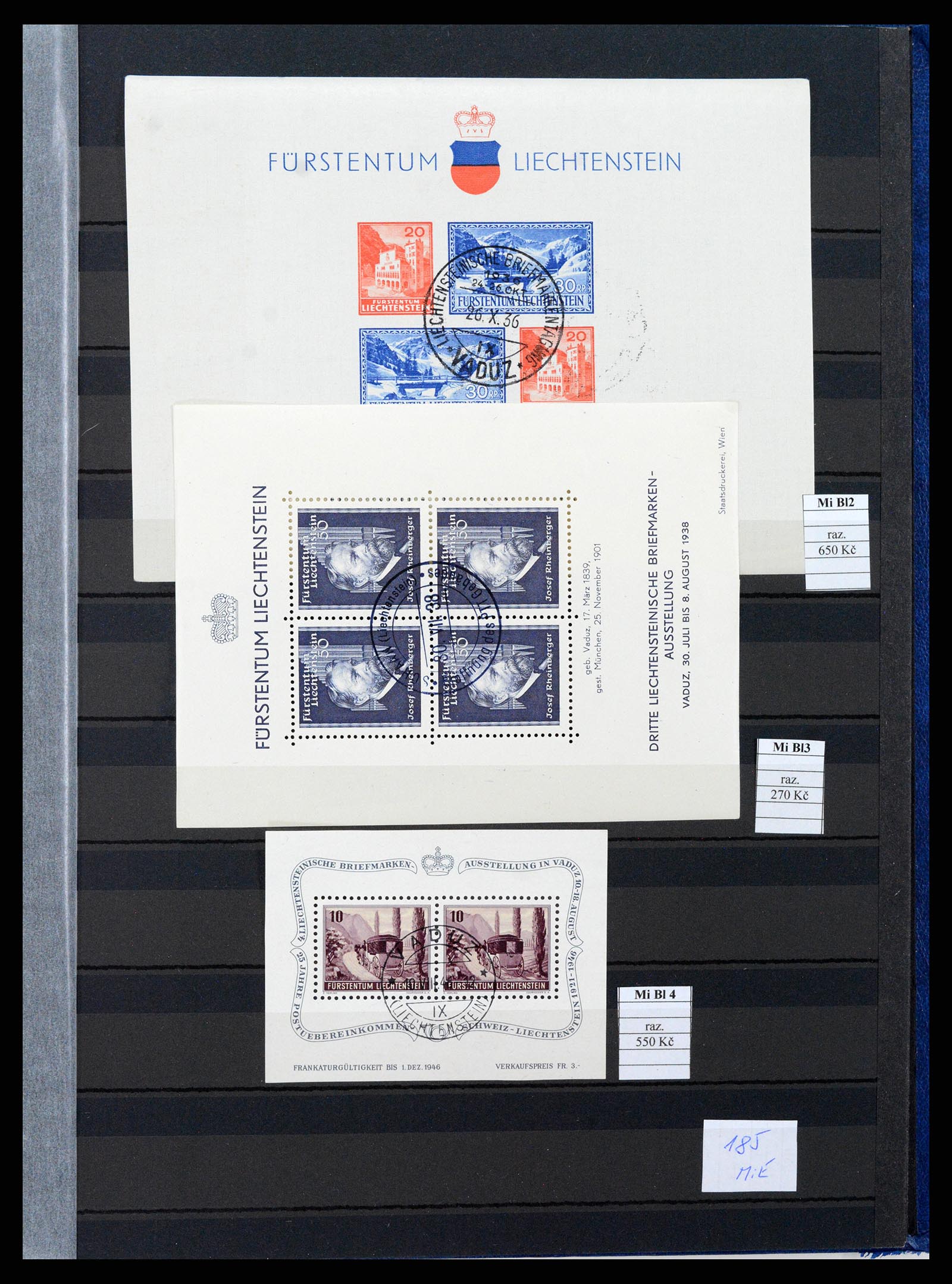 37990 019 - Stamp Collection 37990 Switzerland and Liechtenstein key stamps 1850-196