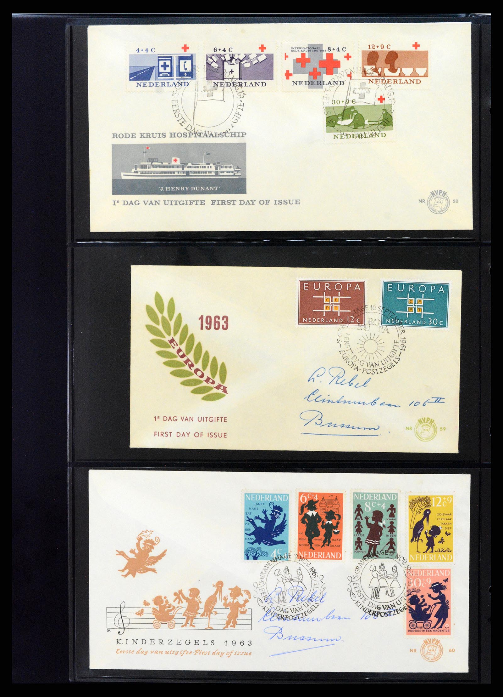37992 022 - Stamp Collection 37992 Netherlands FDC's 1950-1973.