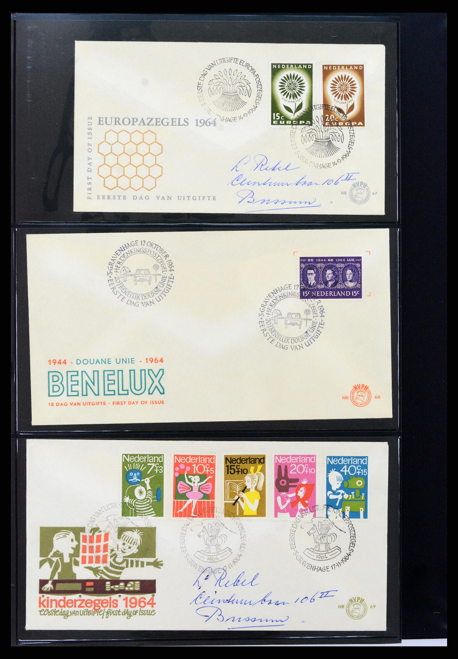 37992 025 - Stamp Collection 37992 Netherlands FDC's 1950-1973.