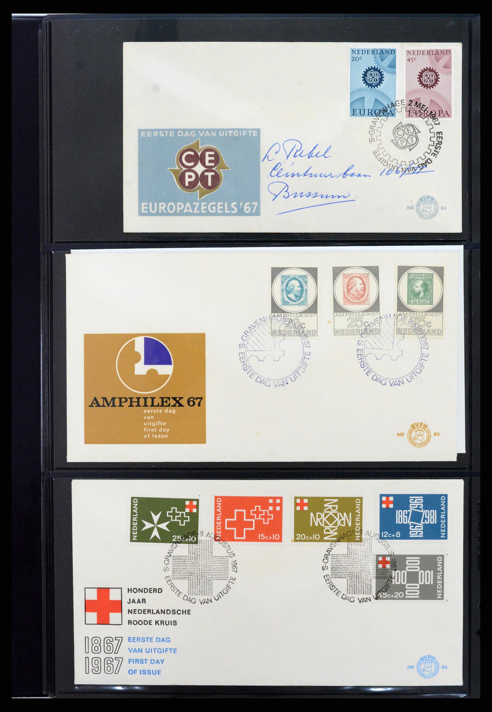 37992 032 - Stamp Collection 37992 Netherlands FDC's 1950-1973.