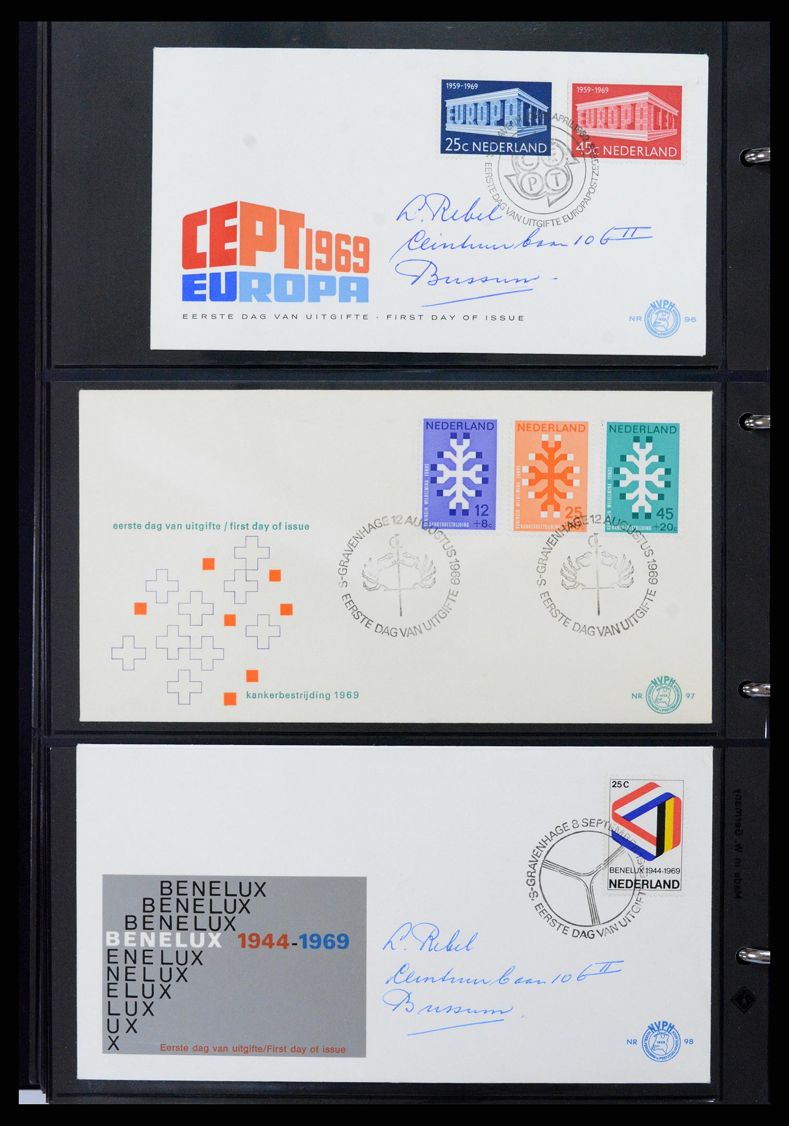 37992 036 - Stamp Collection 37992 Netherlands FDC's 1950-1973.