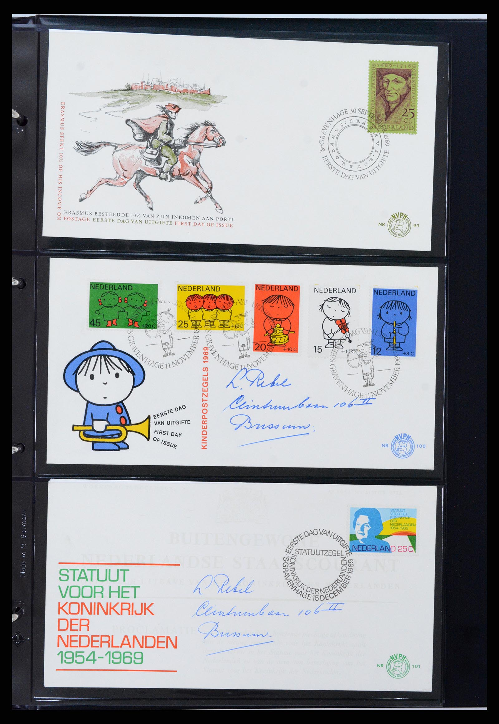 37992 037 - Stamp Collection 37992 Netherlands FDC's 1950-1973.