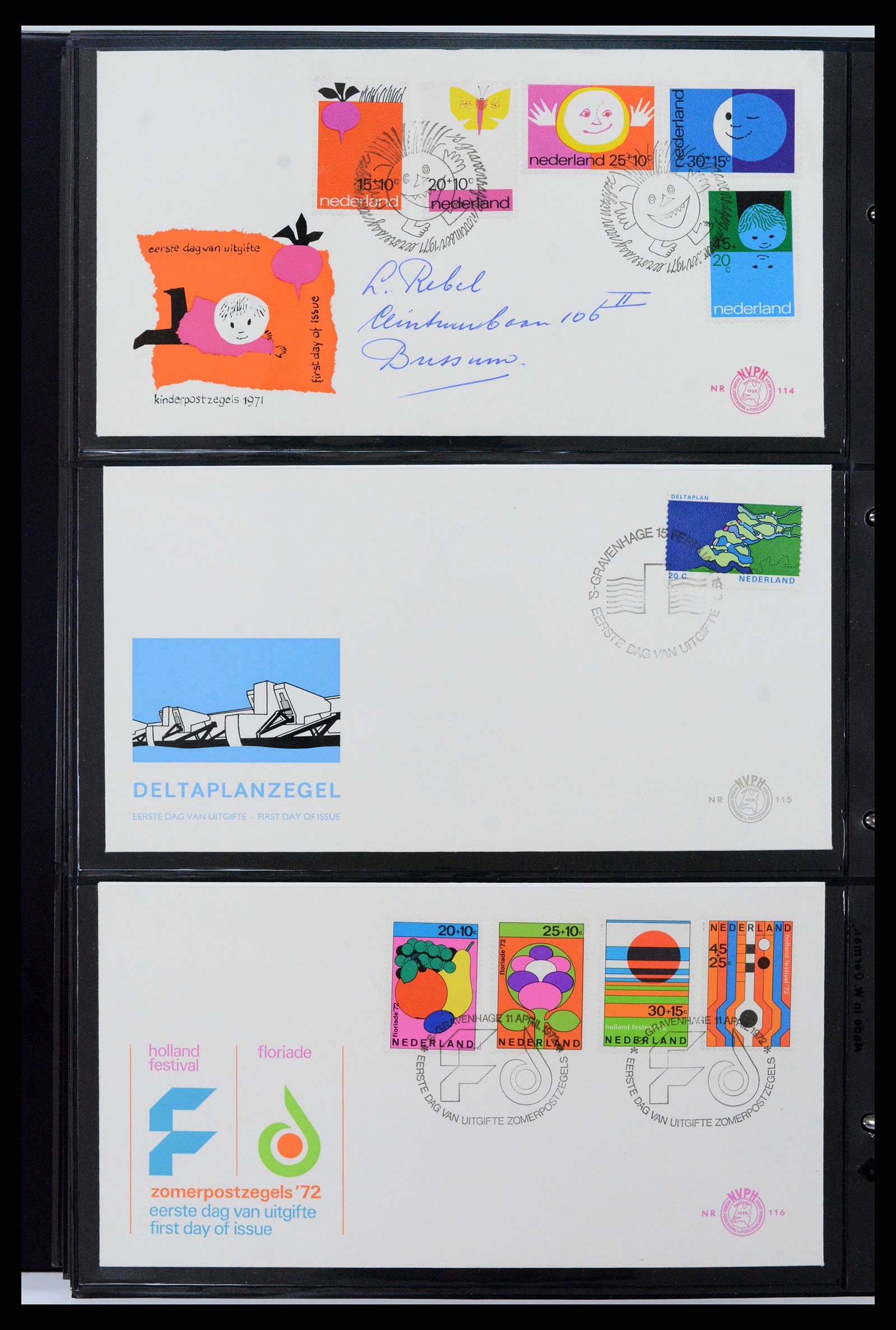 37992 042 - Stamp Collection 37992 Netherlands FDC's 1950-1973.